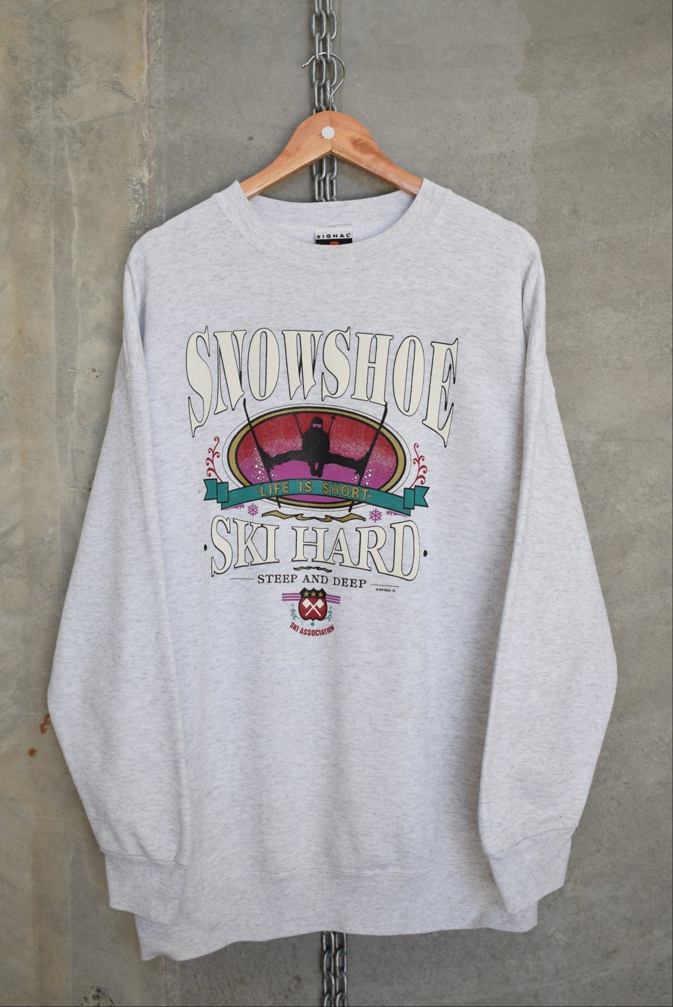 Snowshoe Ski Resort Crewneck — 1992 (XL) - Retrospective Store