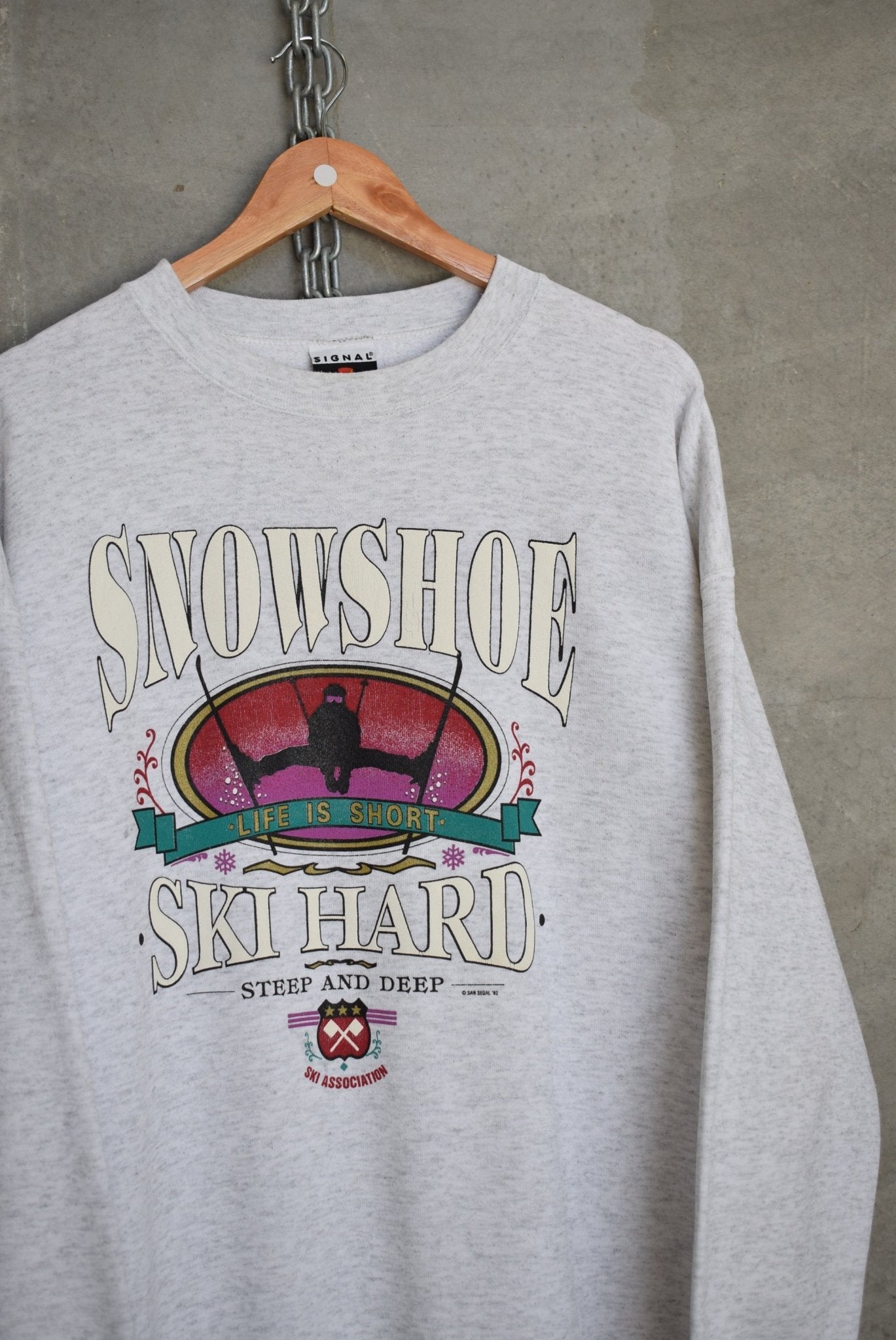 Snowshoe Ski Resort Crewneck — 1992 (XL) - Retrospective Store