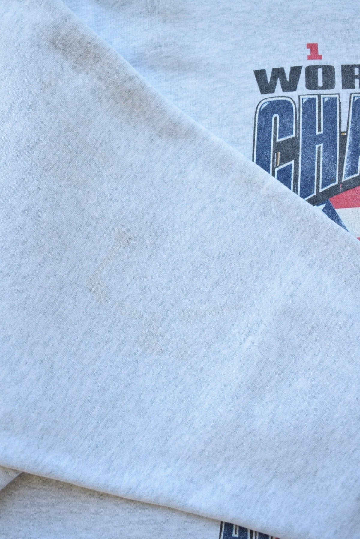 Starter x MLB Atlanta Braves Champions Grey Graphic Crewneck — 1995 (L) - Retrospective Store