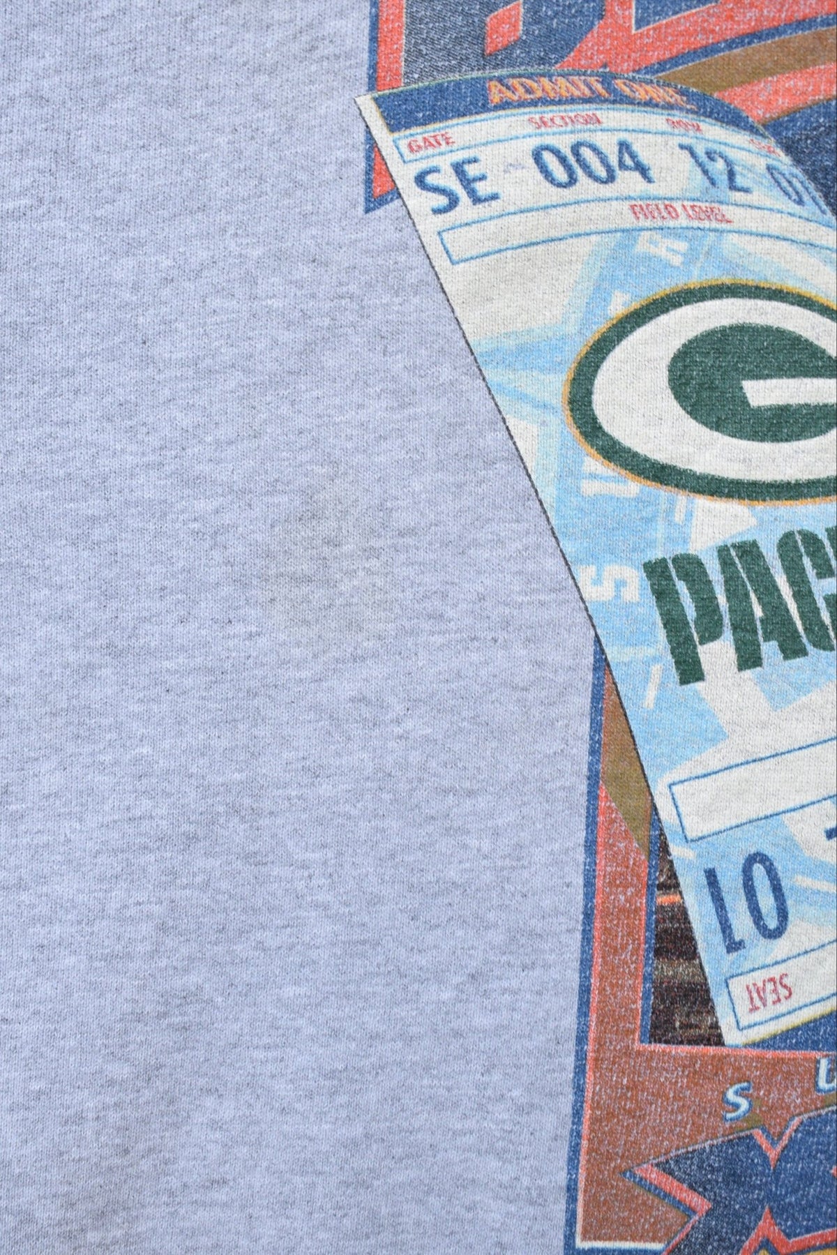 Starter x NFL Denver Broncos Superbowl XXXII Champions Grey Graphic Crewneck — 1998 (L) - Retrospective Store