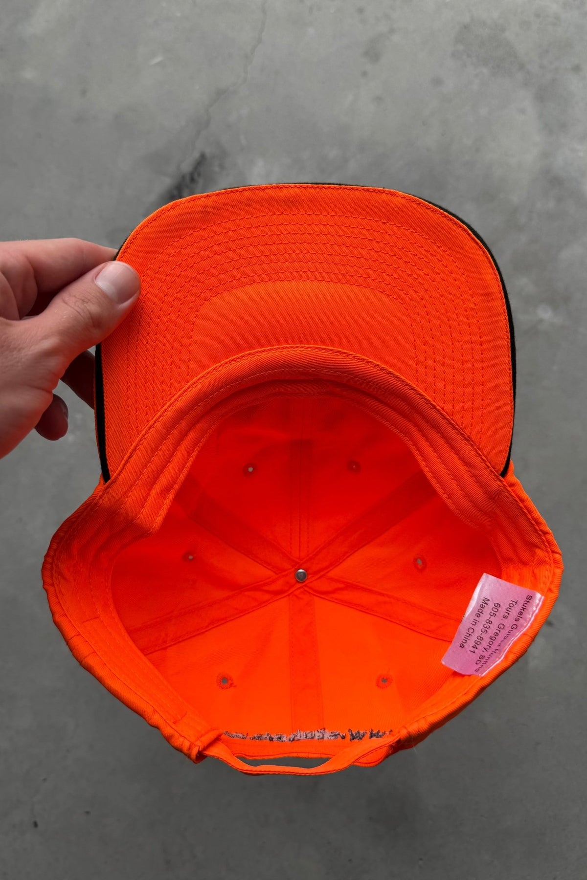 Stukel's Outfitters Orange Embroidered Hat — 2000s - Retrospective Store