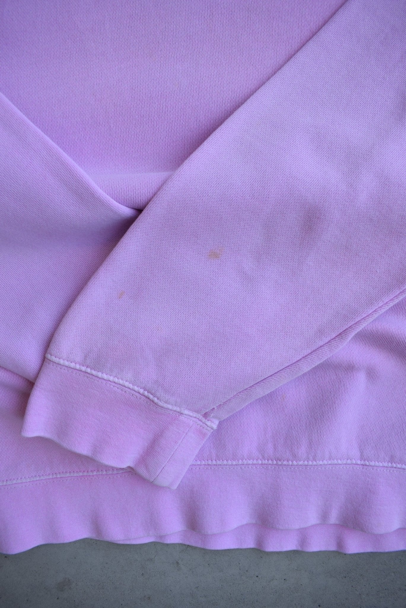 Stussy Pink Spellout Crewneck — 2000s (M) - Retrospective Store