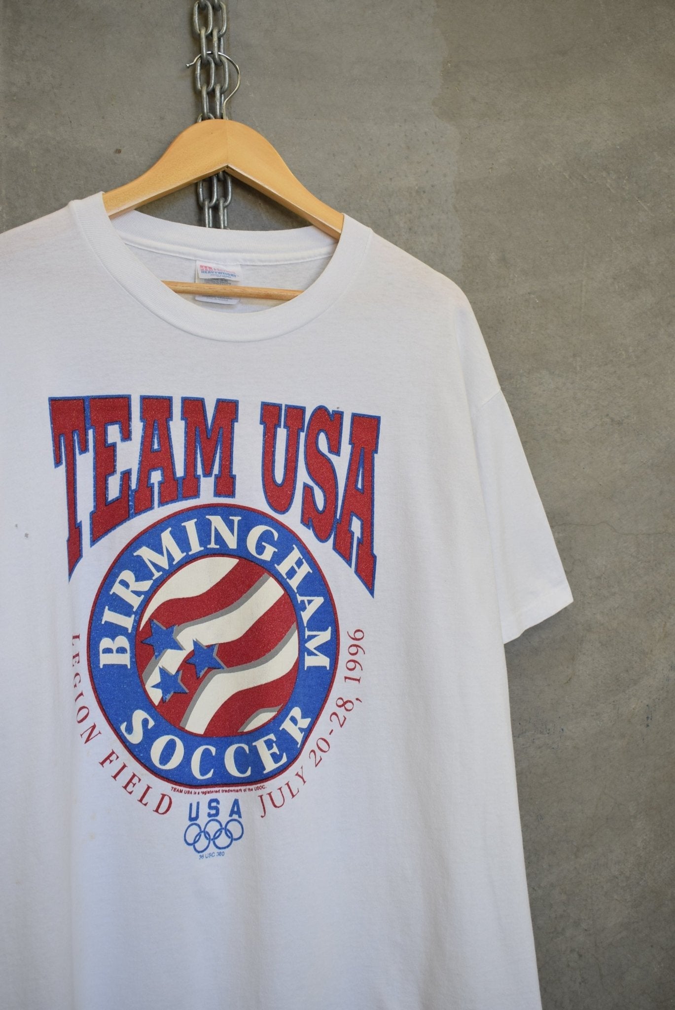 Team USA Birmingham Soccer Tee — 1996 (XL) - Retrospective Store