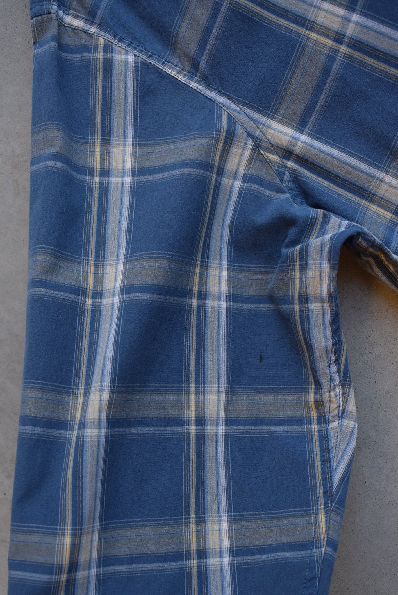 Timberland Blue Cropped Button Up — 2000s (XXL) - Retrospective Store
