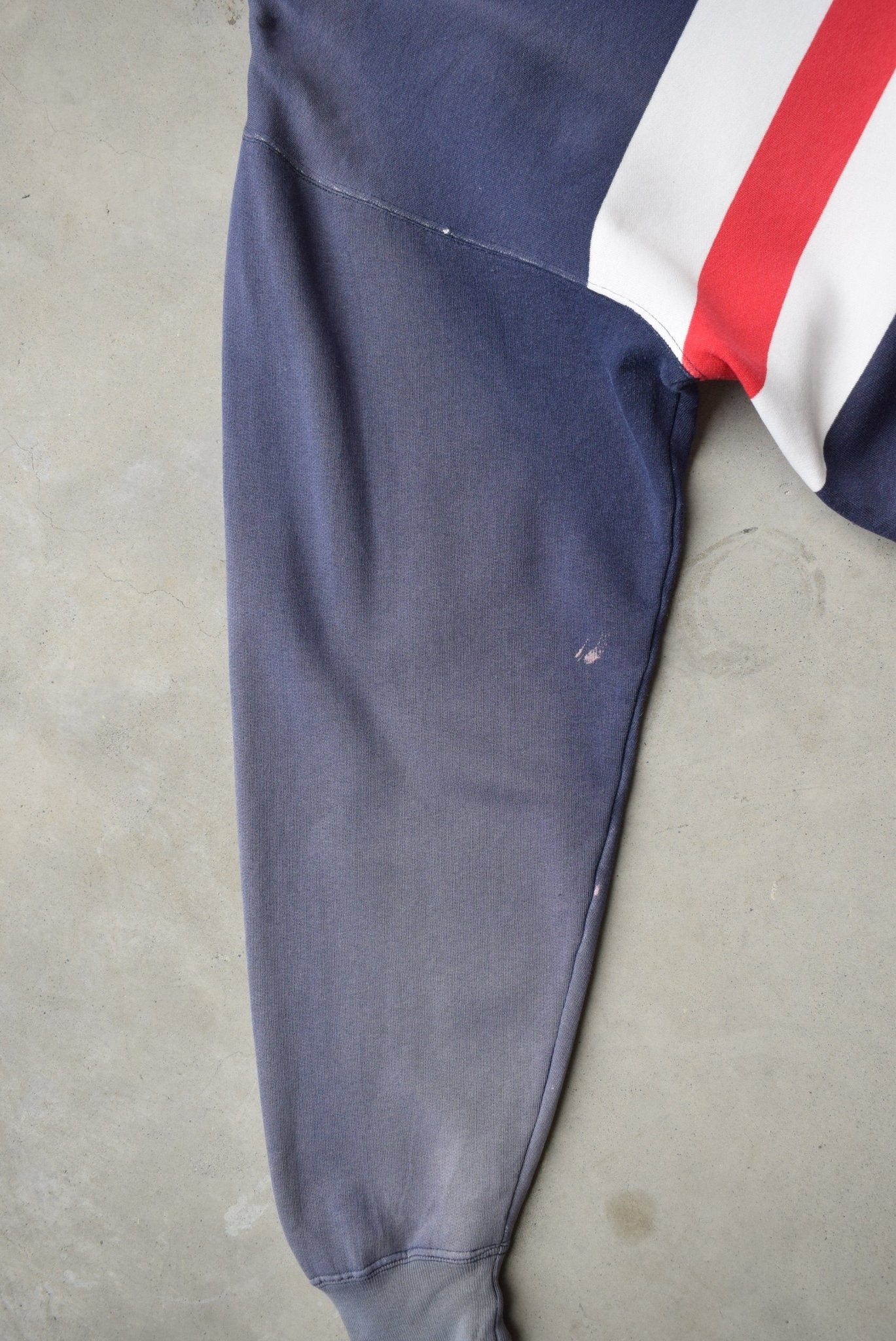 Timberland Navy Embroidered Collared Sweater — 1990s (L) - Retrospective Store