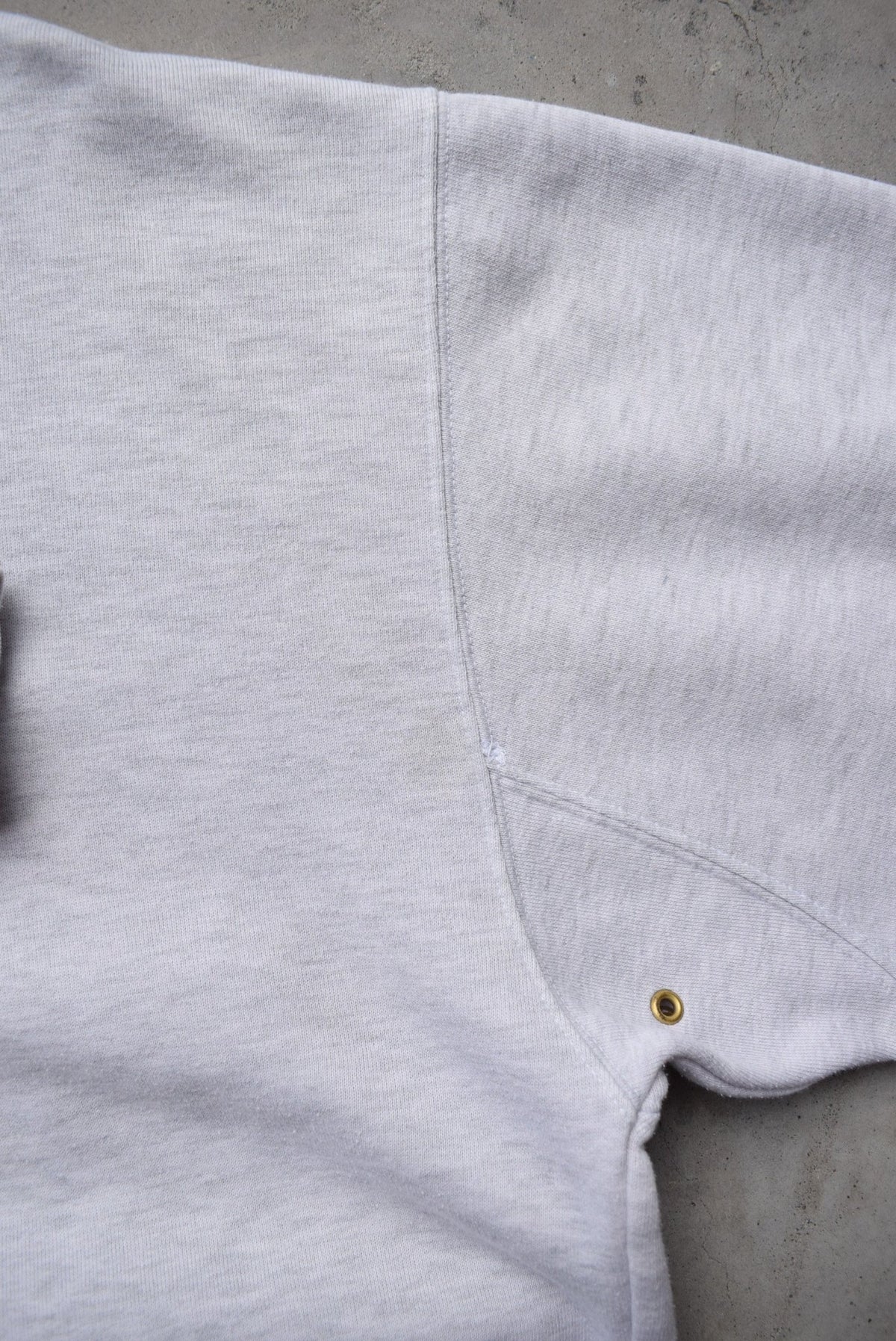 Timberland Weathergear Grey Embroidered Spellout Crewneck — 1990s (L) - Retrospective Store