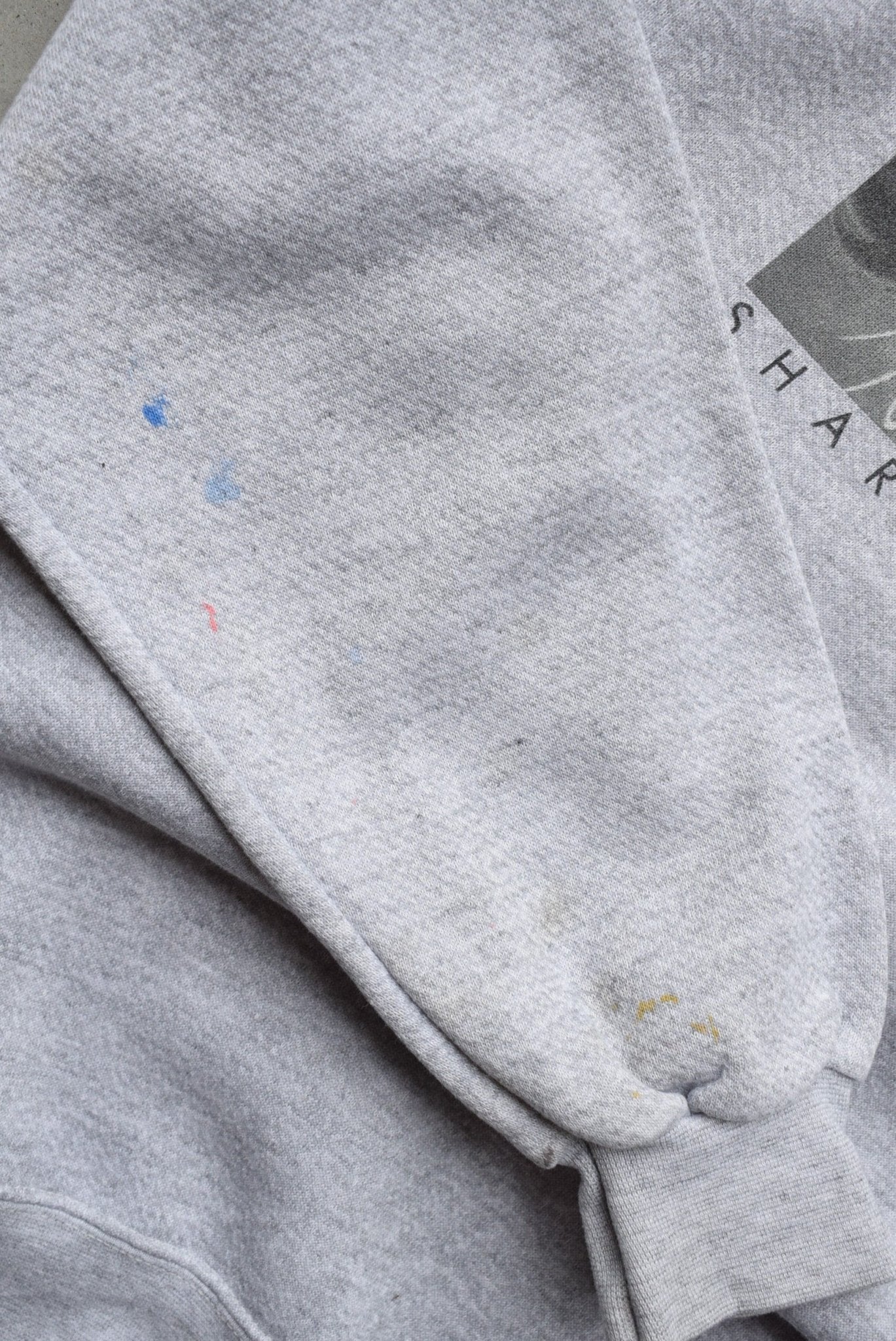 Tinkerbell Grey Graphic Crewneck — 2000s (M) - Retrospective Store