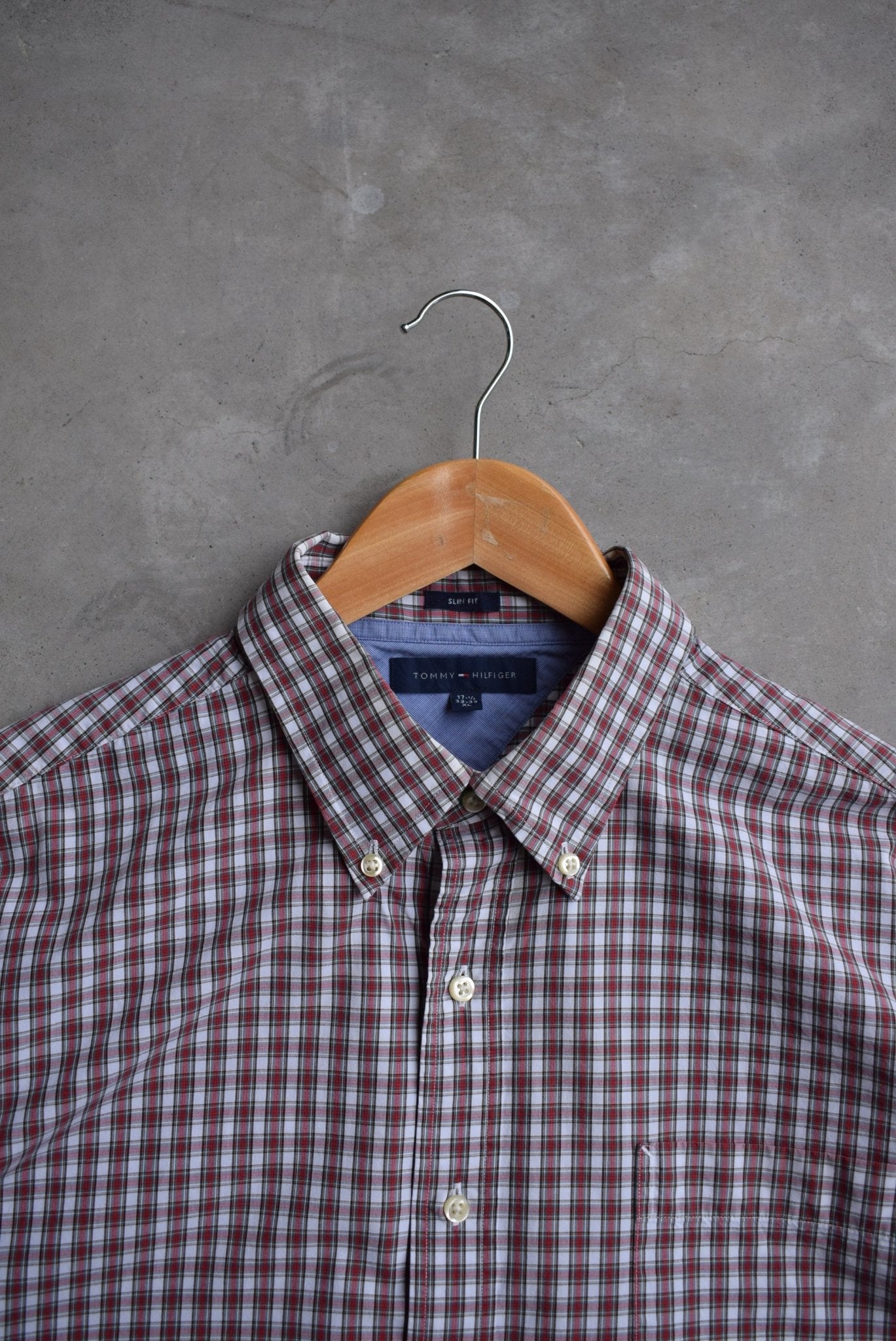 Tommy Hilfiger Cropped Long Sleeve Button Up — 2000s (M) - Retrospective Store