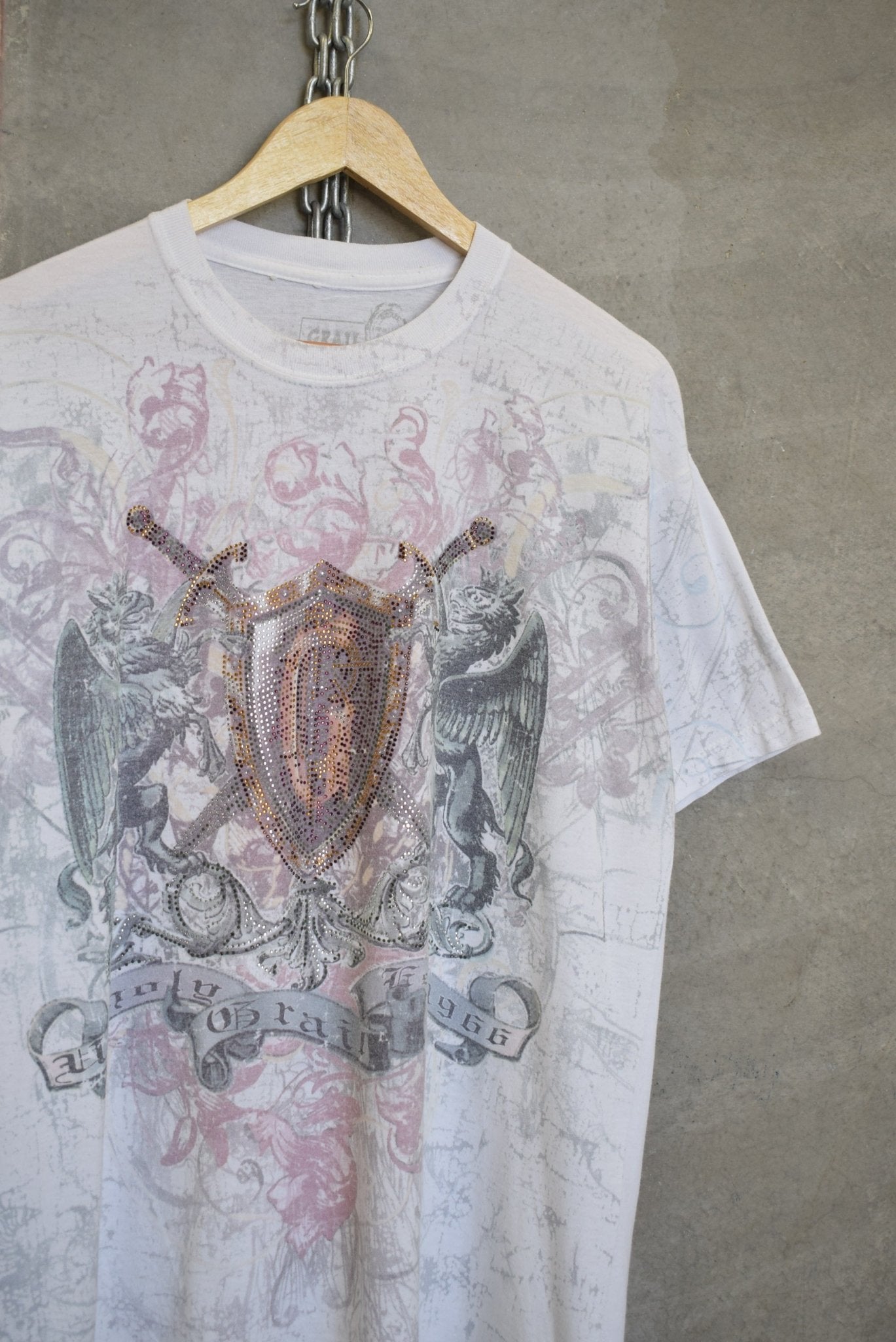 Unholy Grail Y2K Graphic Tee — 2000s (L) - Retrospective Store