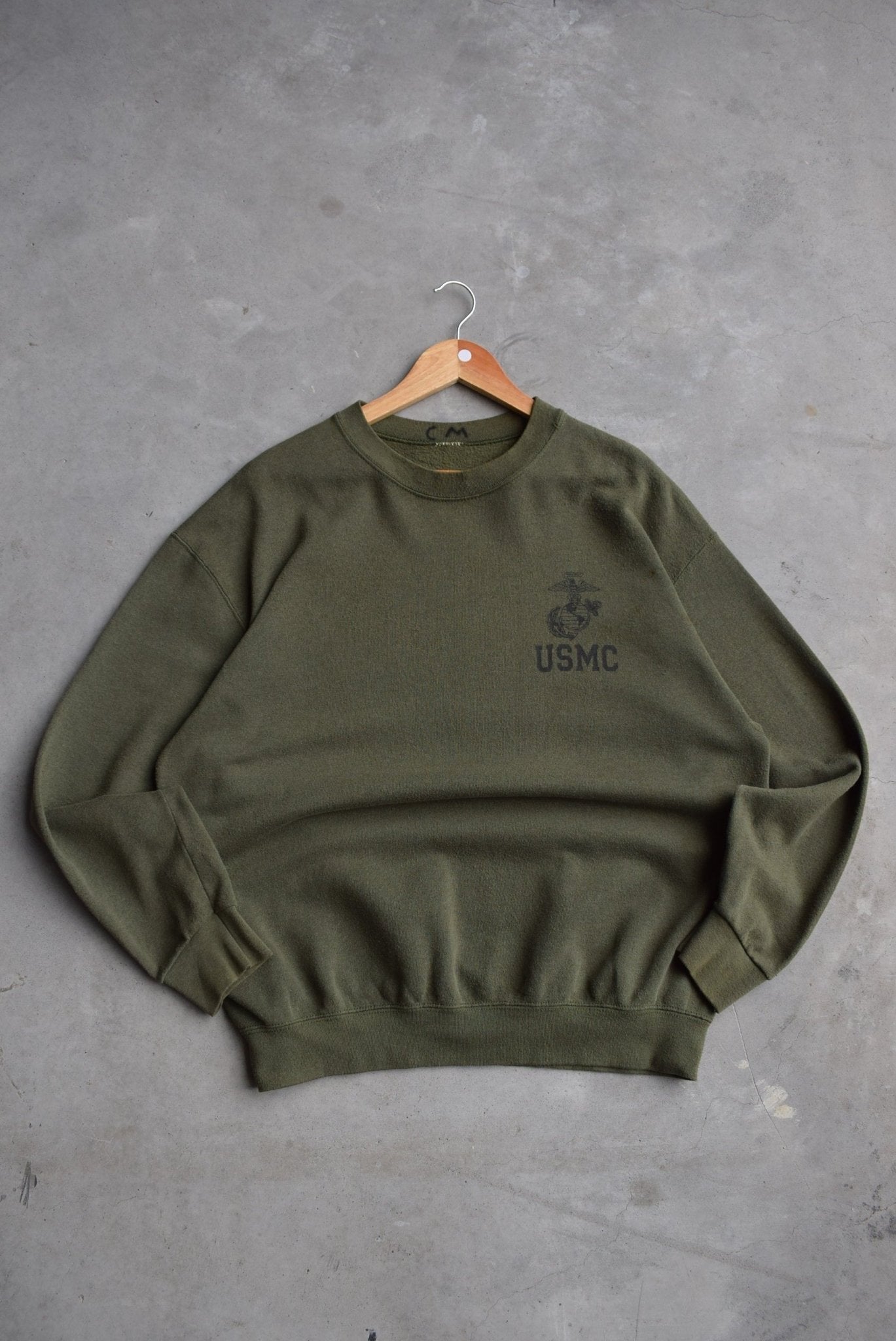 United States Marines Crops Crewneck — 1990s (L) - Retrospective Store