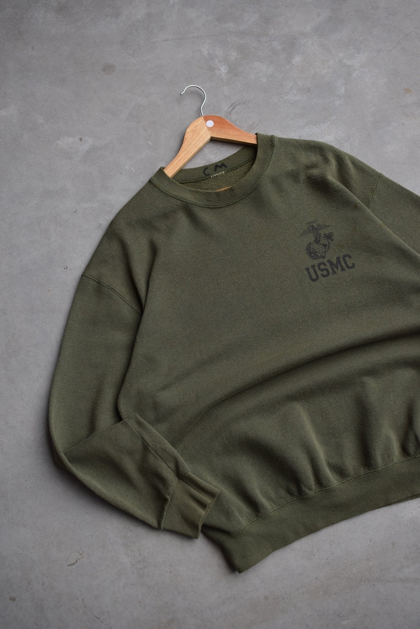 United States Marines Crops Crewneck — 1990s (L) - Retrospective Store