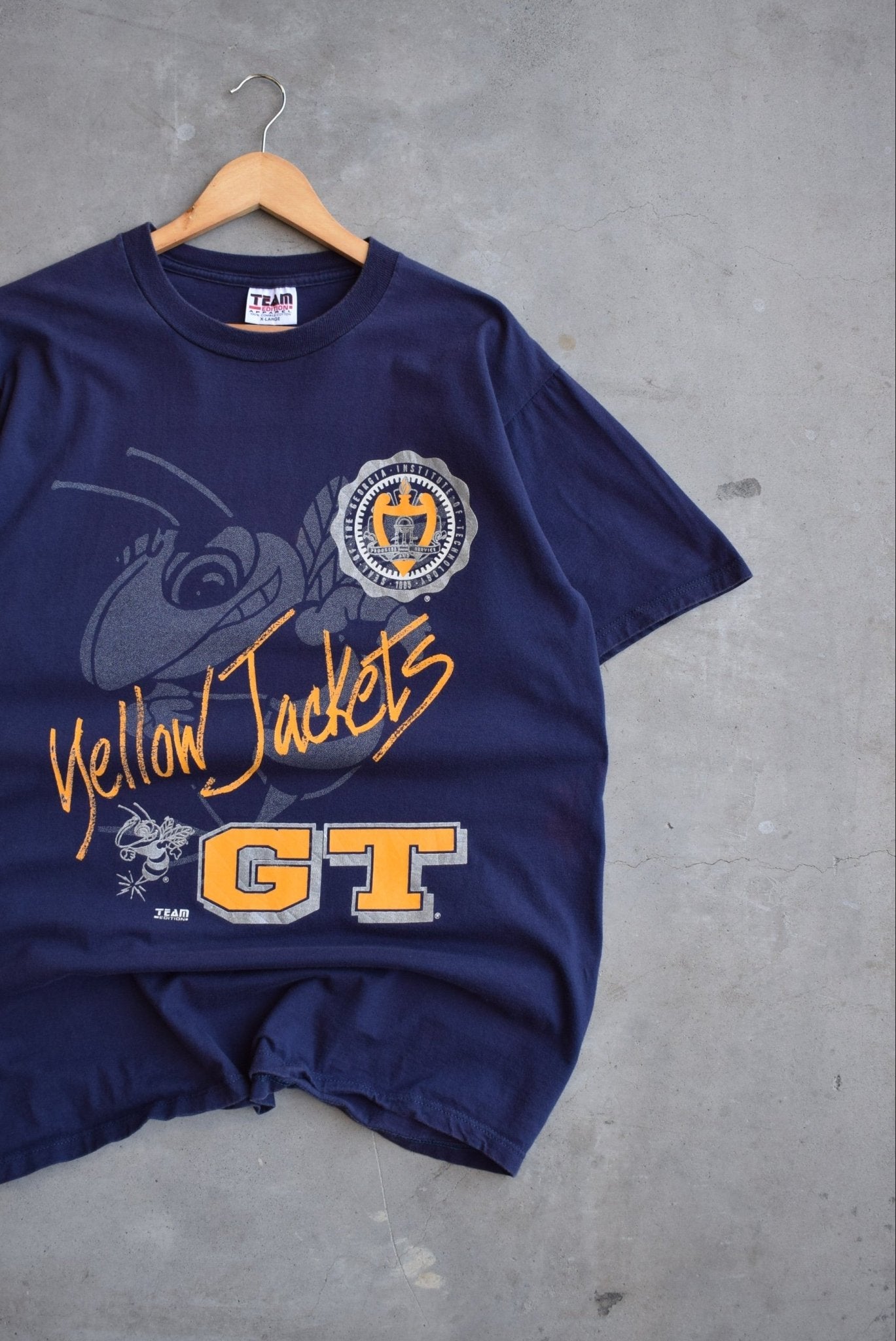 University of Georgia Navy Graphic Tee — 1990s (L) - Retrospective Store