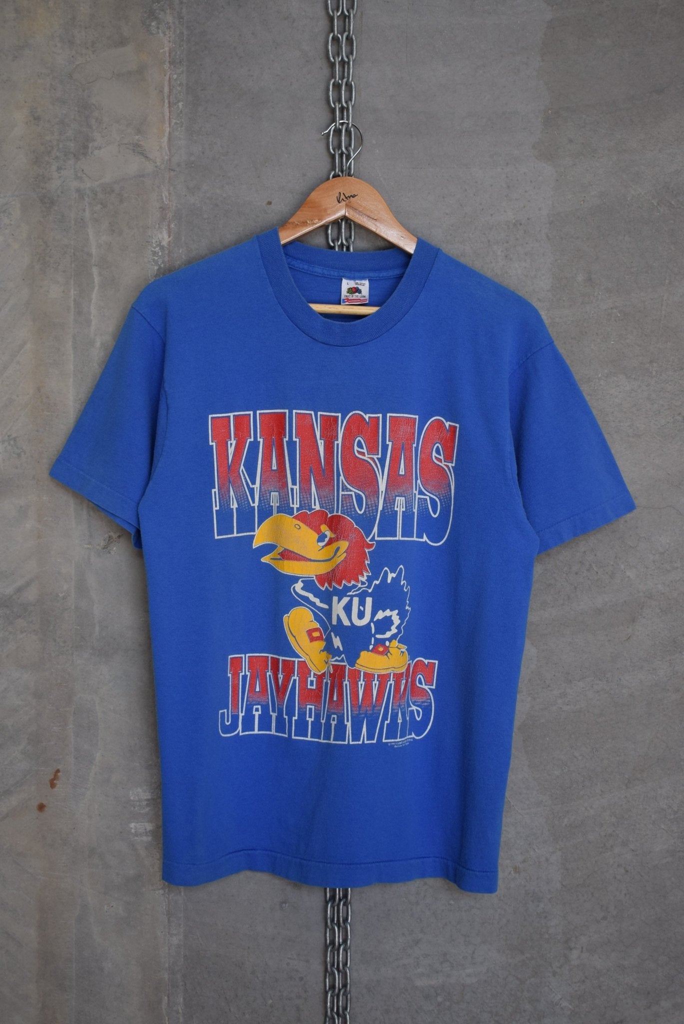 University of Kansas Jayhawks Tee — 1991 (M) - Retrospective Store