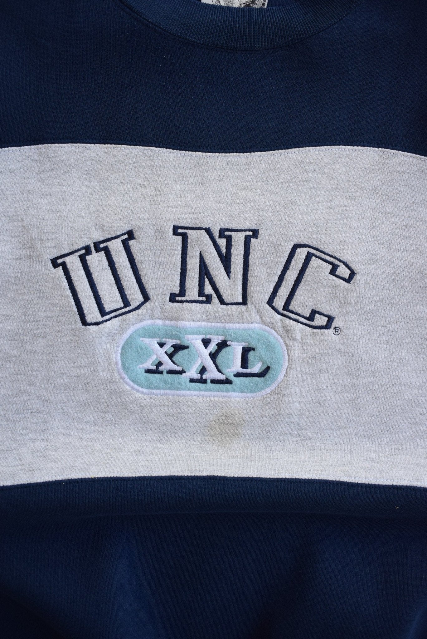 University of North Carolina Embroidered Crewneck — 1990s (XL) - Retrospective Store