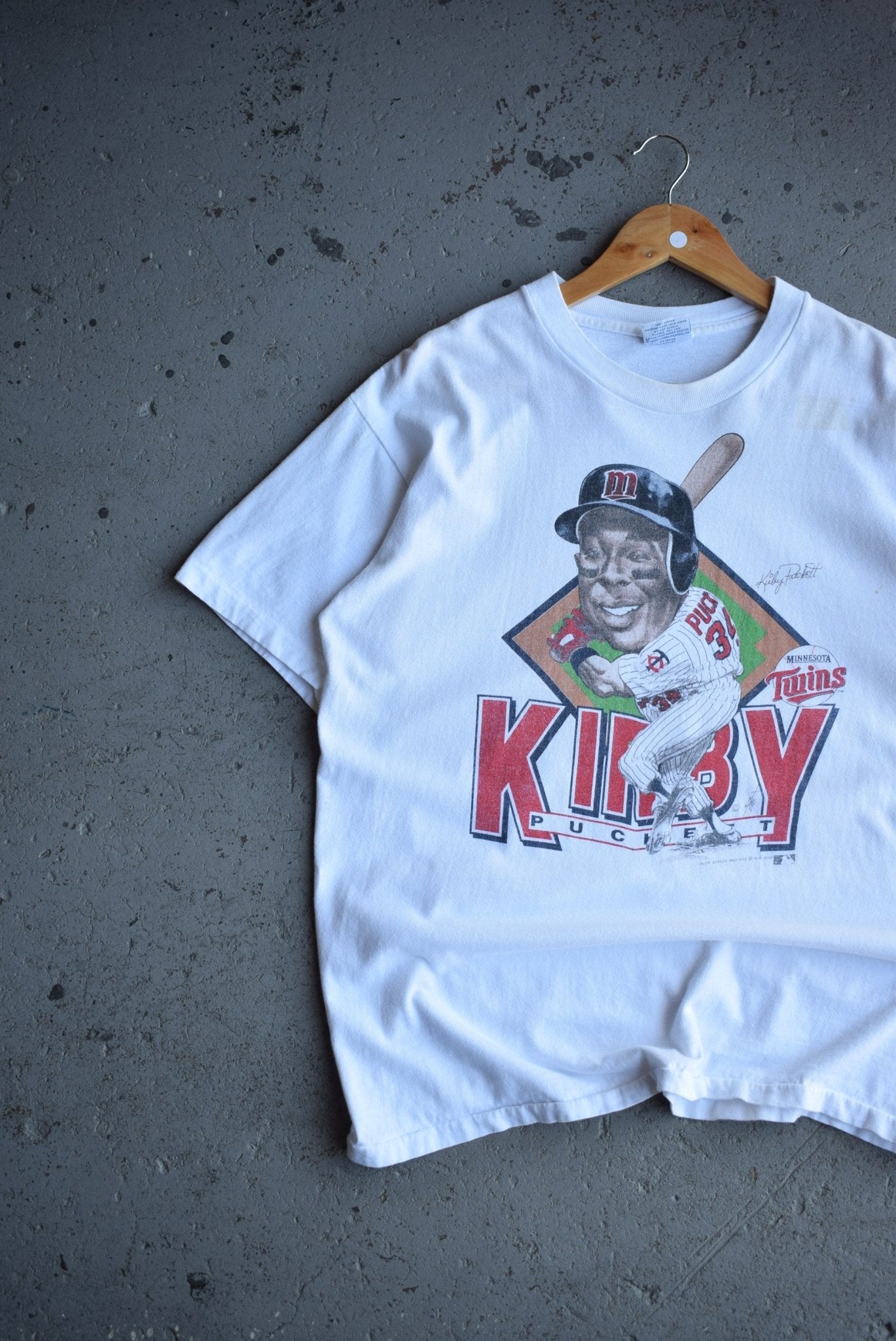 Vintage 1988 Salem x MLB Minnesota Twins Kirby Puckett Tee (L) - Retrospective Store