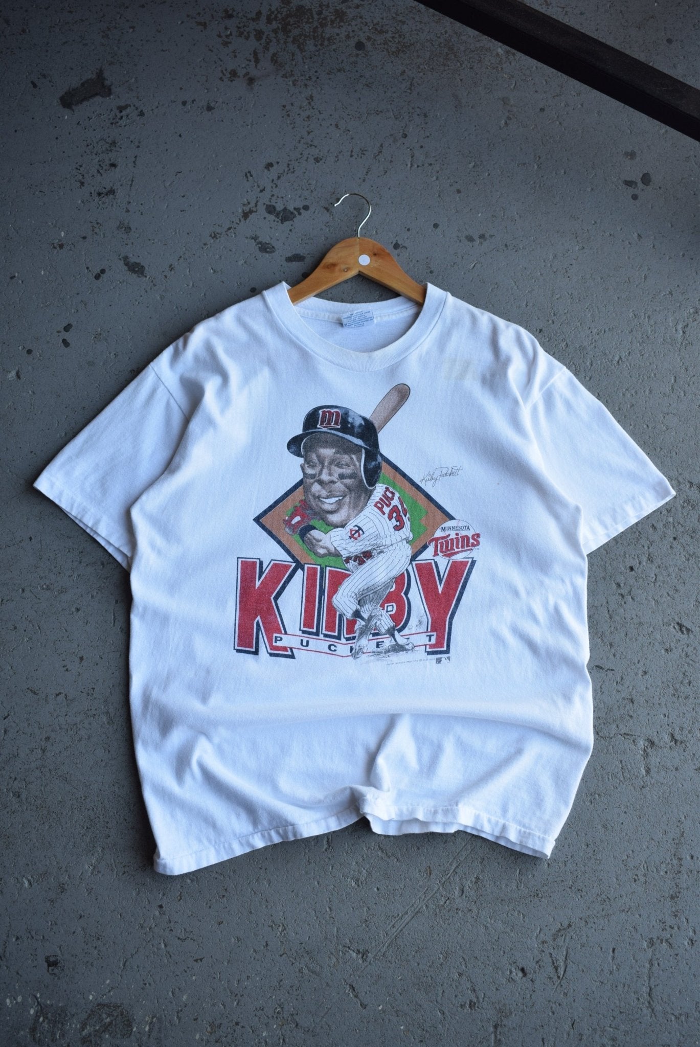 Vintage 1988 Salem x MLB Minnesota Twins Kirby Puckett Tee (L) - Retrospective Store