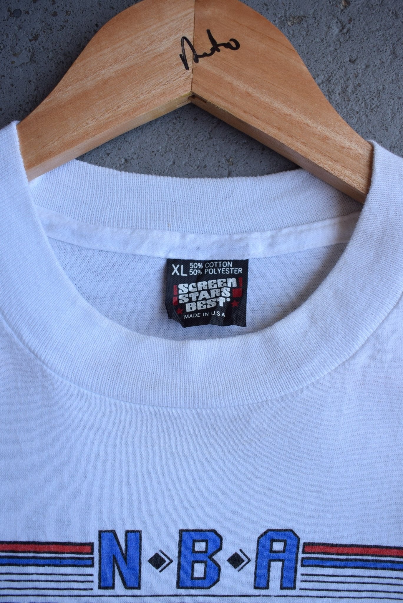 Vintage 1989 NBA Detroit Pistons Champions Bad Boys Tee (L) - Retrospective Store