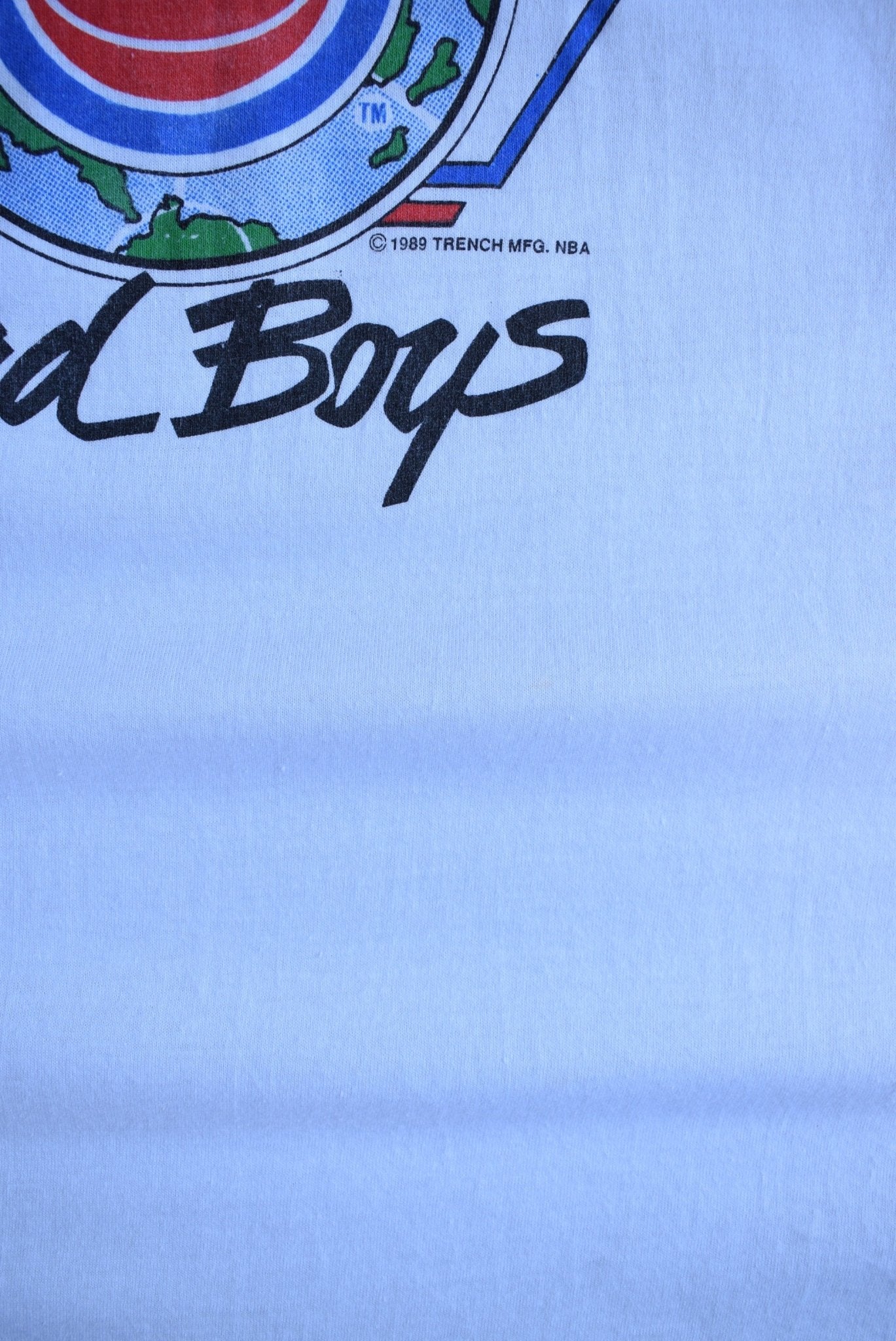 Vintage 1989 NBA Detroit Pistons Champions Bad Boys Tee (L) - Retrospective Store