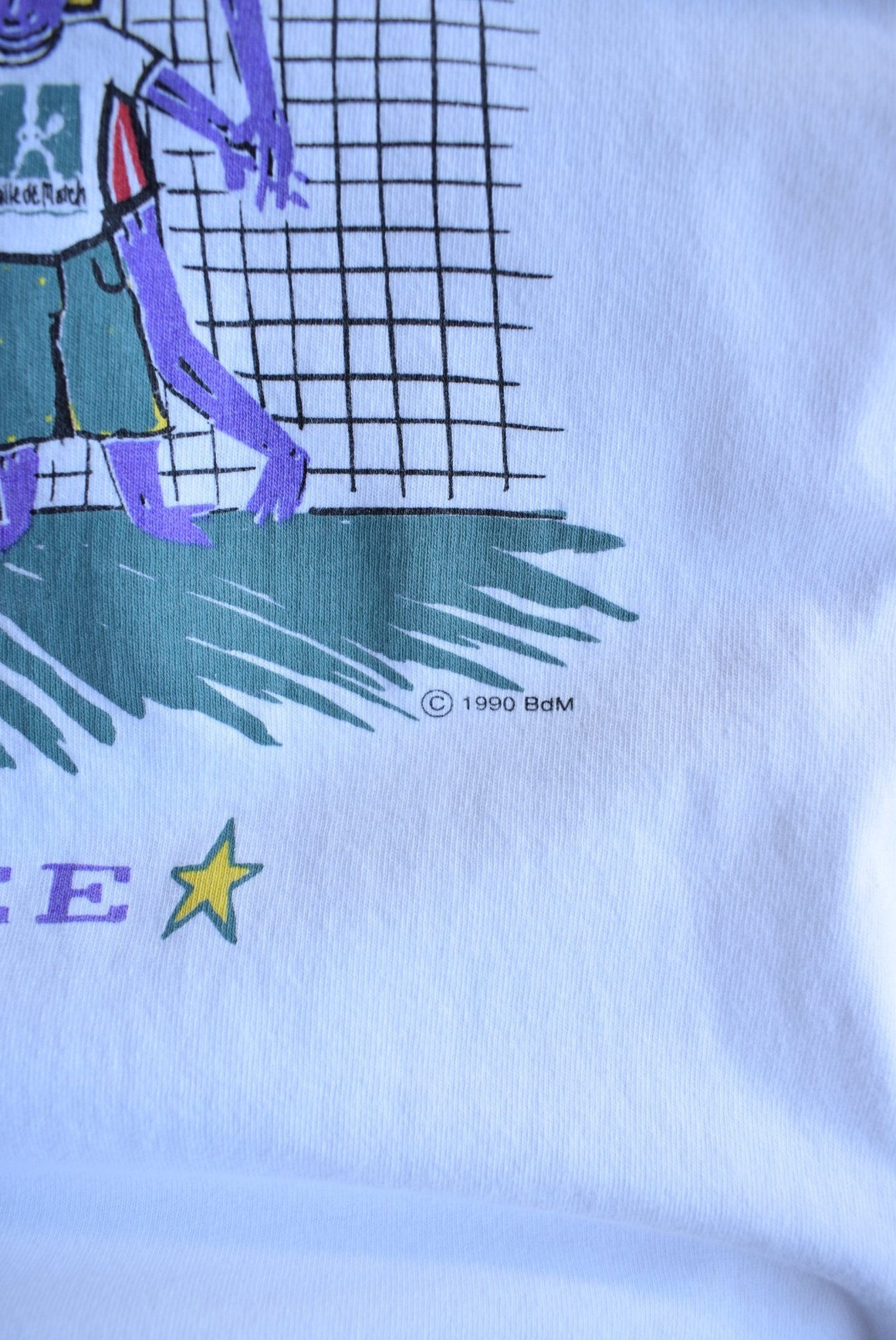 Vintage 1990 Team Yipee USA Tennis Tee (M) - Retrospective Store