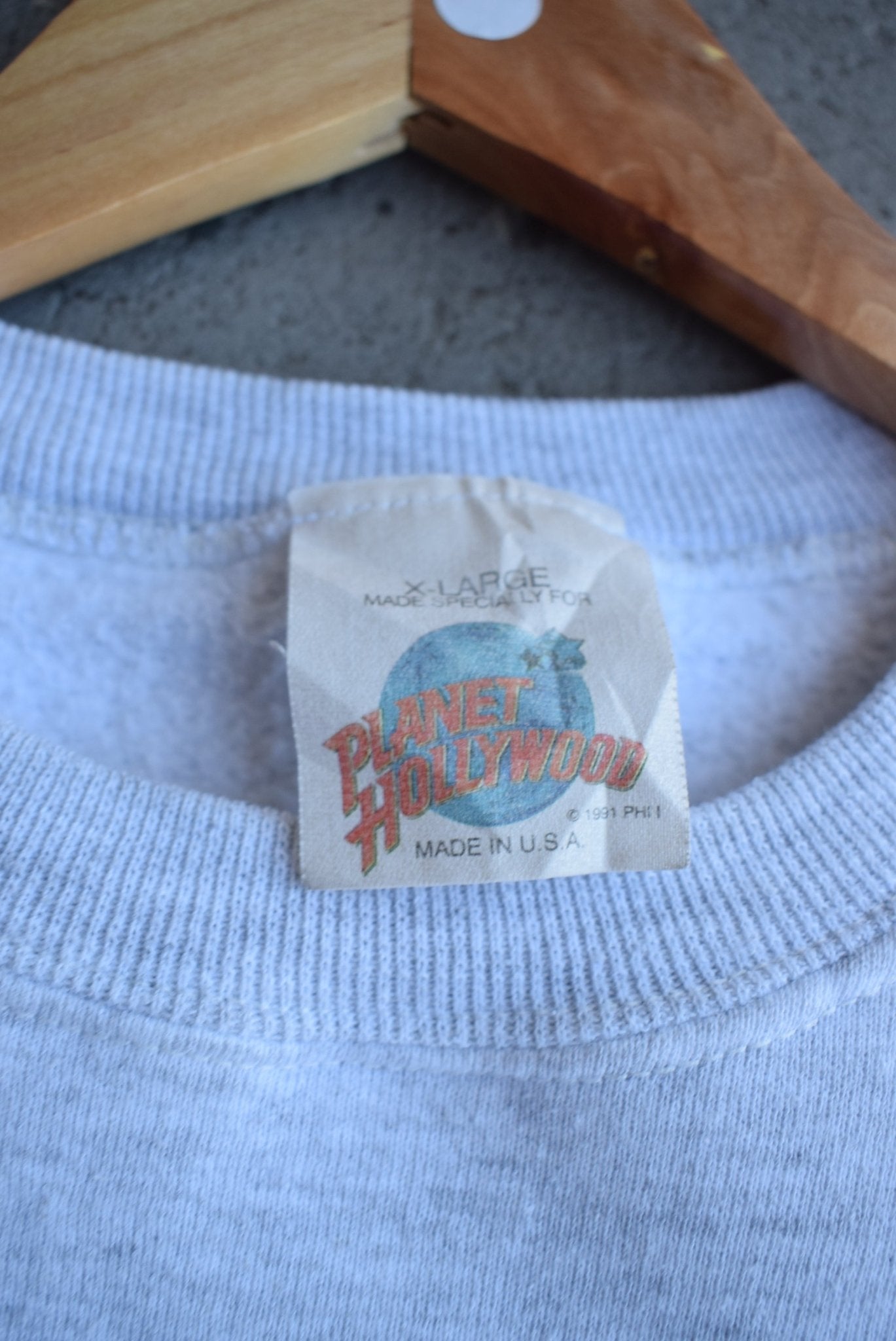 Vintage 1991 Planet Hollywood Myrtle Beach Crewneck (L) - Retrospective Store