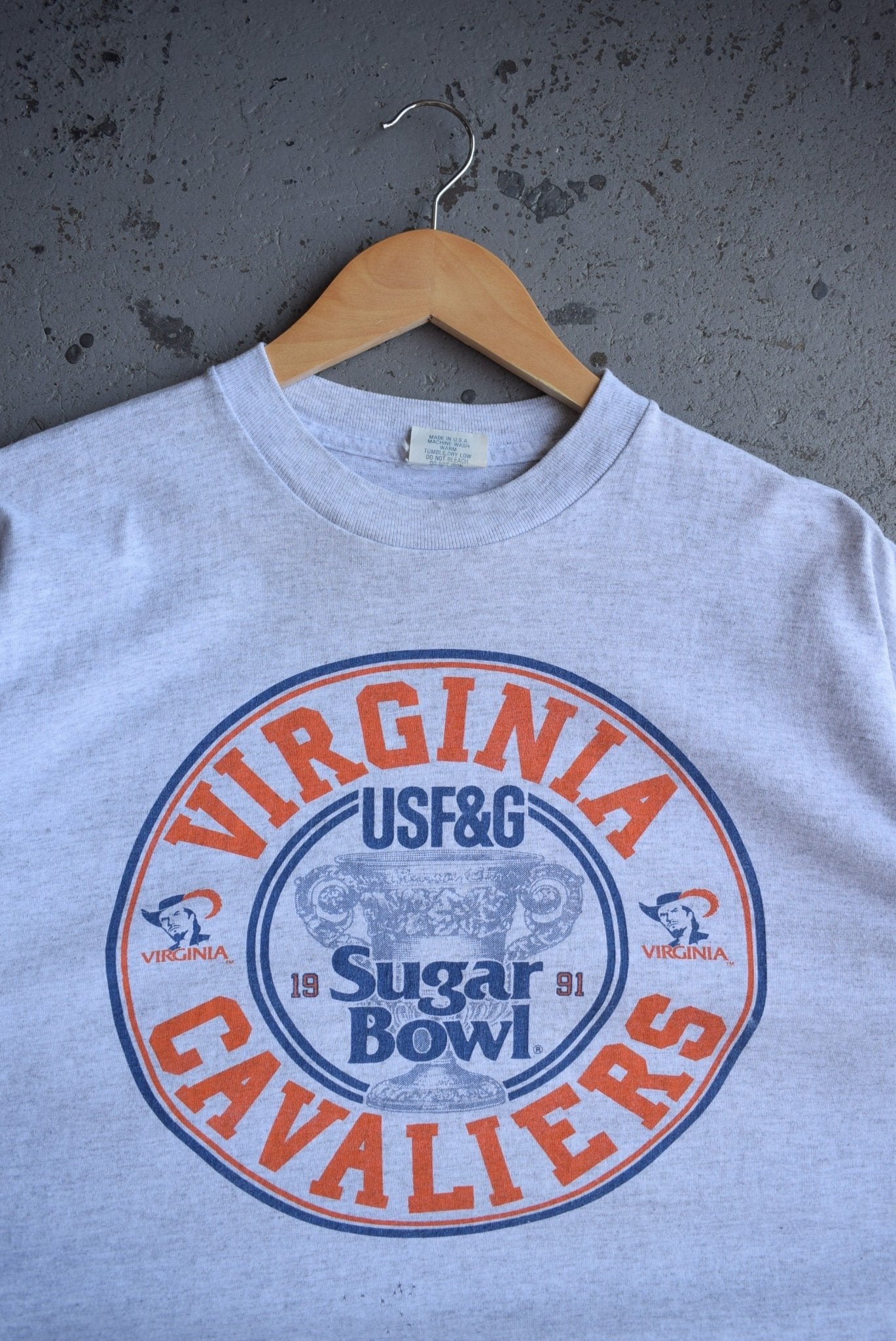 Vintage 1991 University of Virginia Sugar Bowl Tee (XL) - Retrospective Store