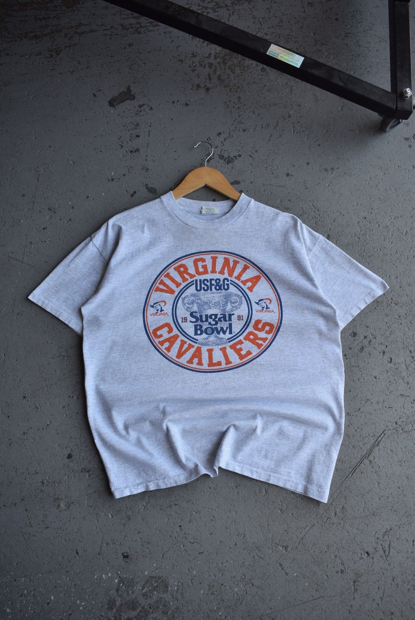 Vintage 1991 University of Virginia Sugar Bowl Tee (XL) - Retrospective Store