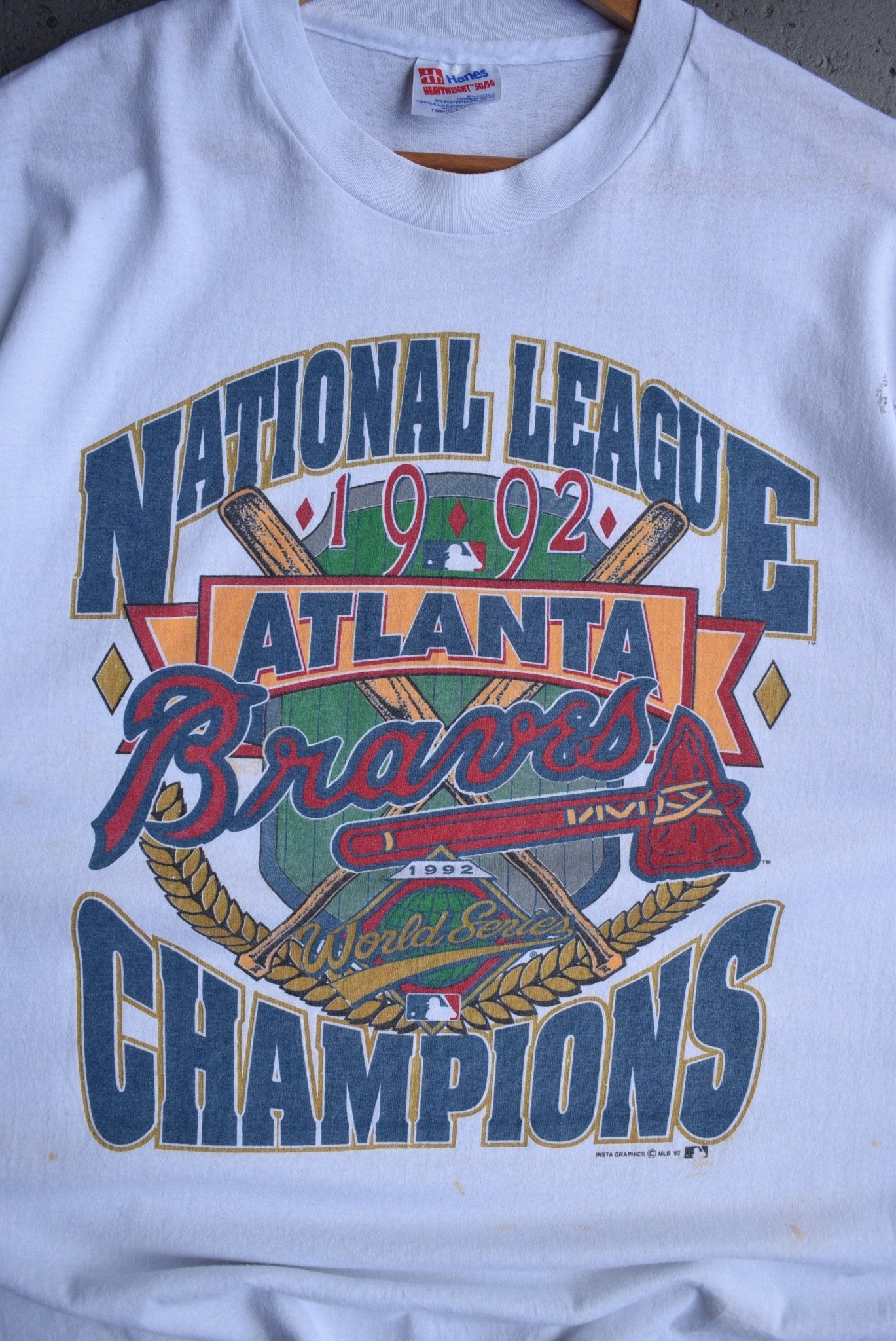 Vintage 1992 MLB Atlanta Braves Champions Tee (L/XL) - Retrospective Store