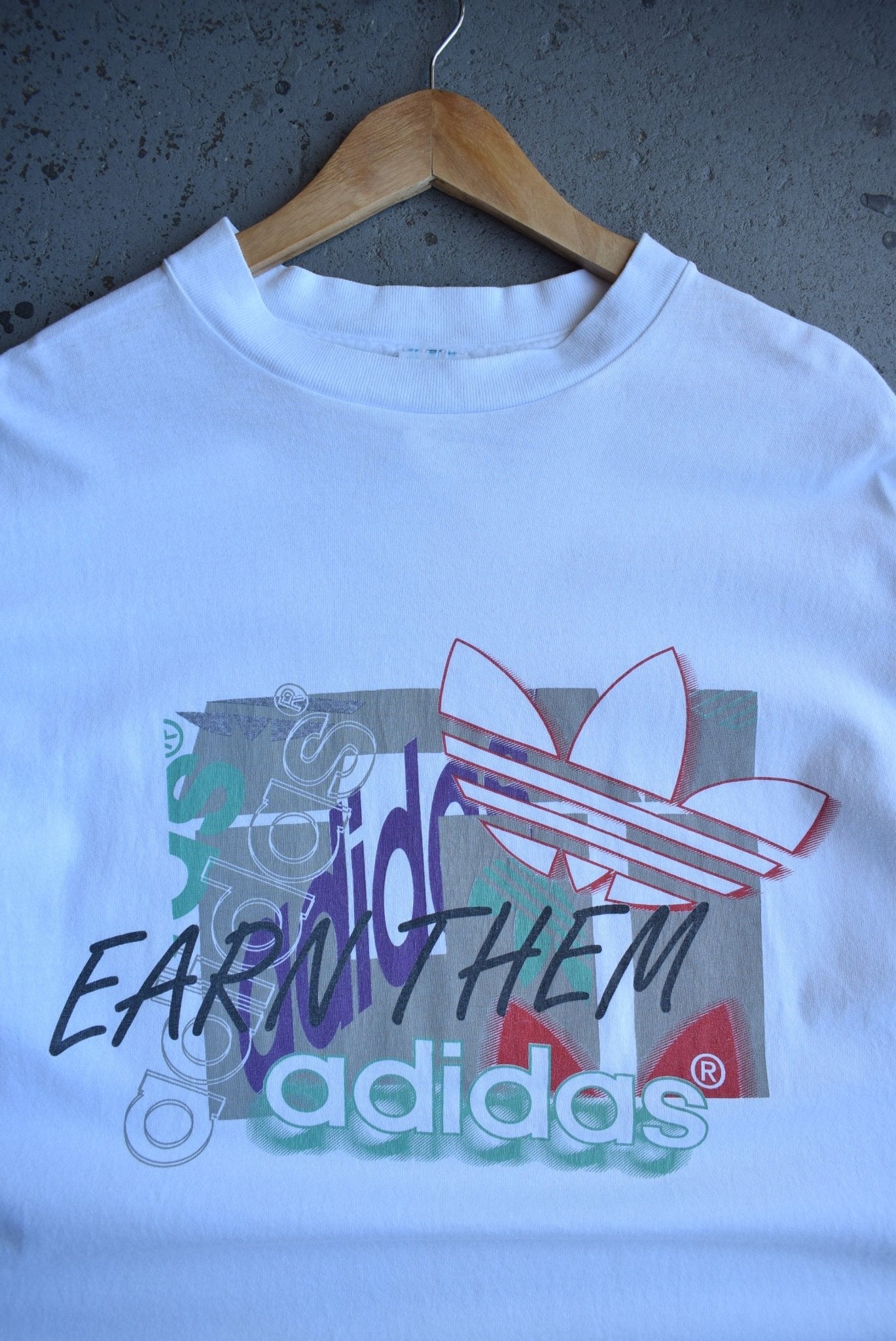 Vintage 1993 Adidas Graphic Tee (XL) - Retrospective Store