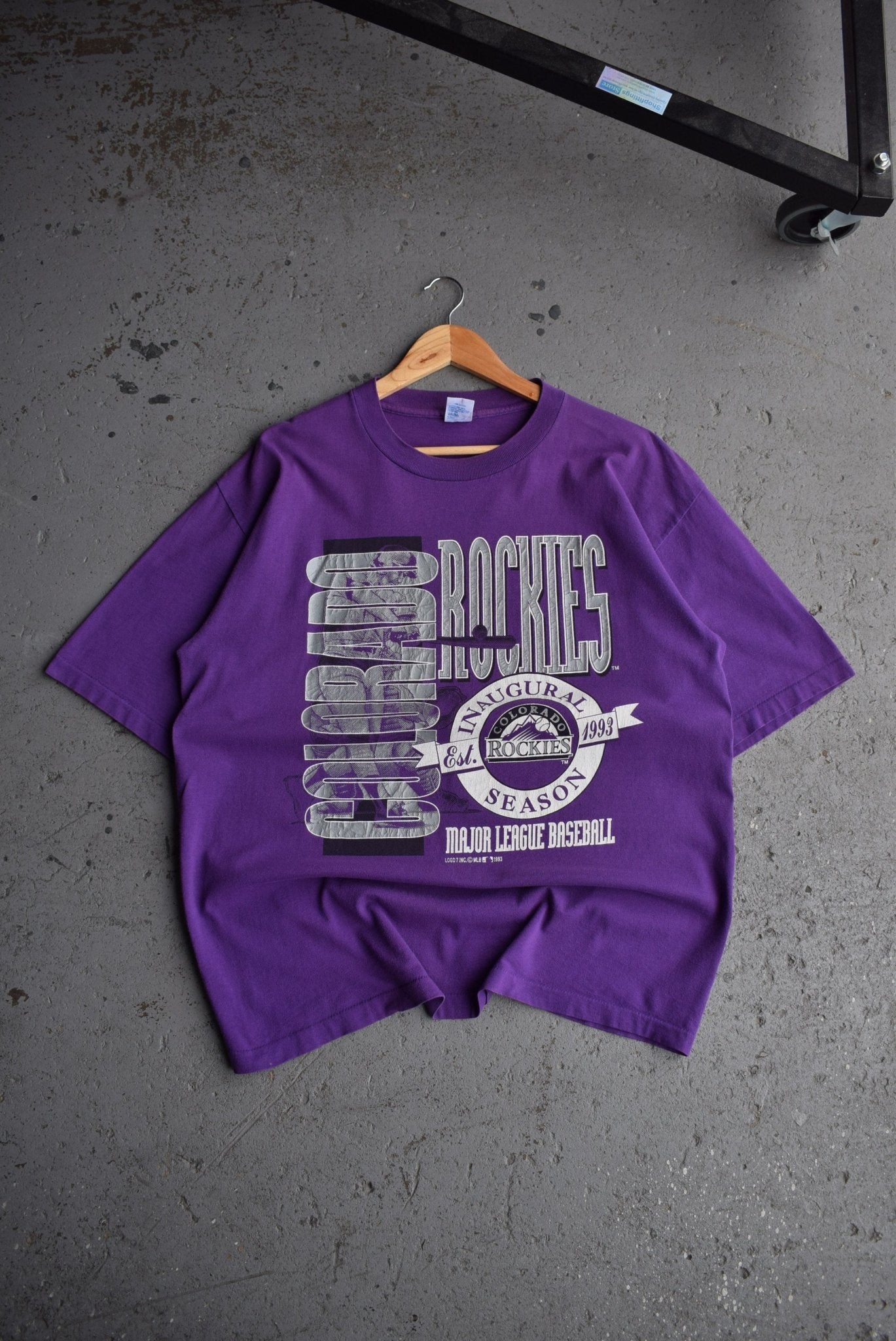 Vintage 1993 MLB Colorado Rockies Inaugural Season Tee (XL) - Retrospective Store