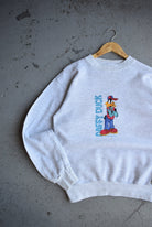 Vintage 1994 Warner Bros. Daffy Duck Embroidered Crewneck (M) - Retrospective Store