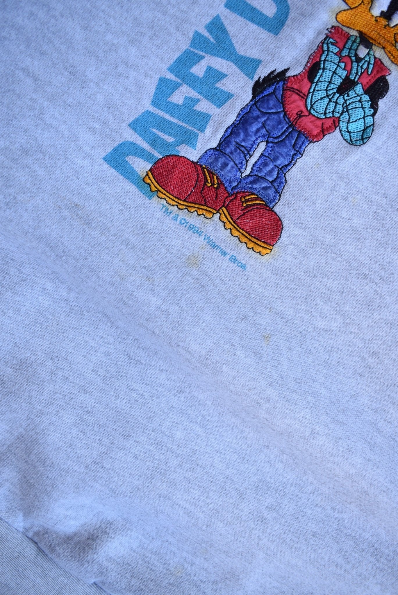 Vintage 1994 Warner Bros. Daffy Duck Embroidered Crewneck (M) - Retrospective Store