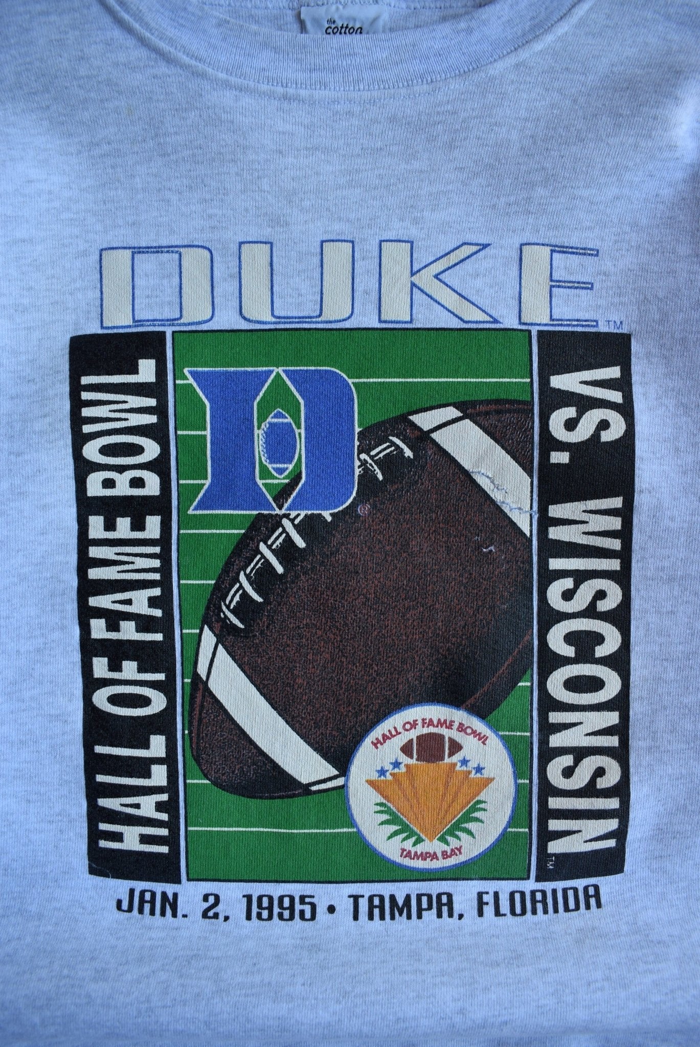 Vintage 1995 Duke University vs University of Wisconsin Crewneck (L/XL) - Retrospective Store