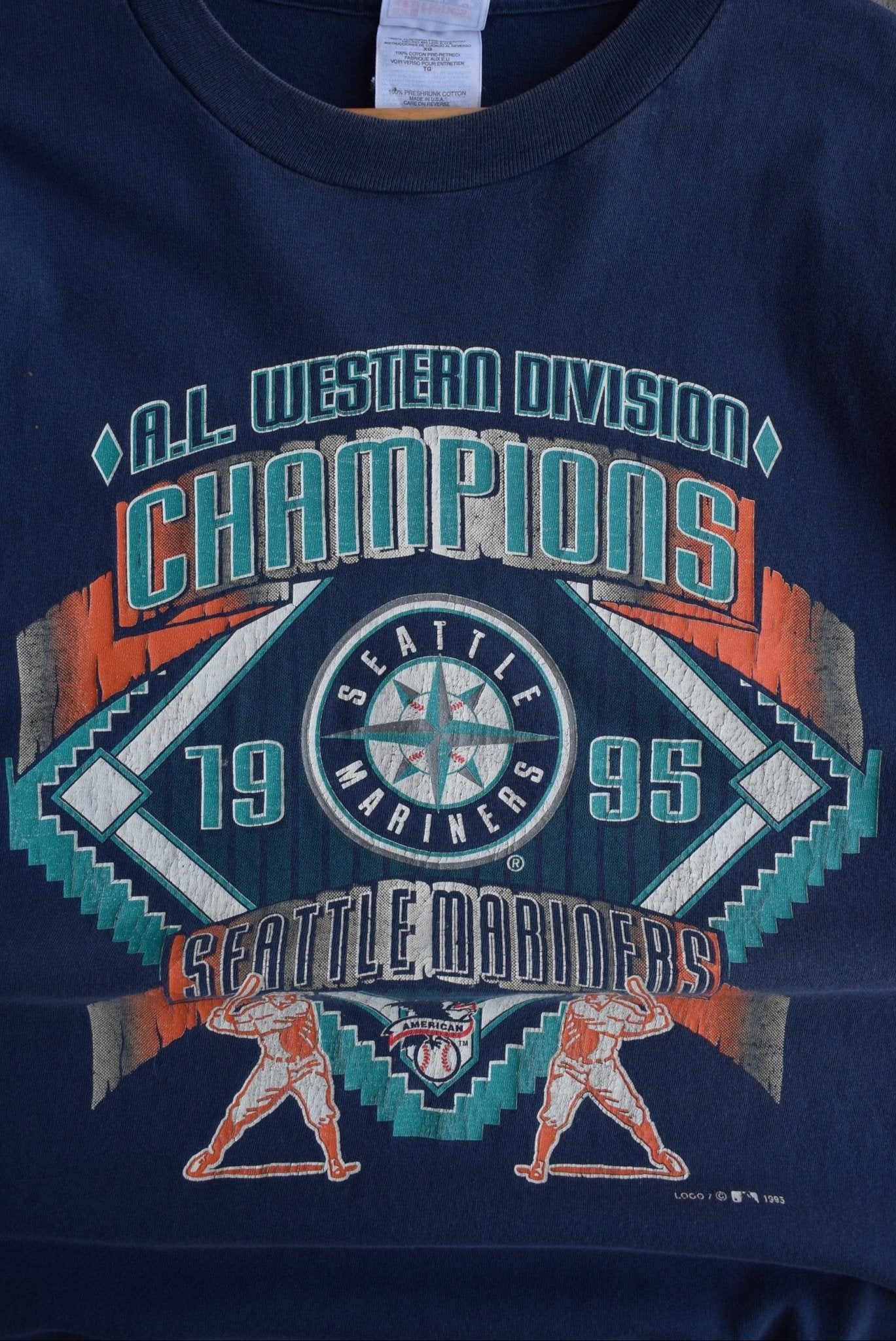 Vintage 1995 MLB Seattle Mariners Champions Tee (XL) - Retrospective Store