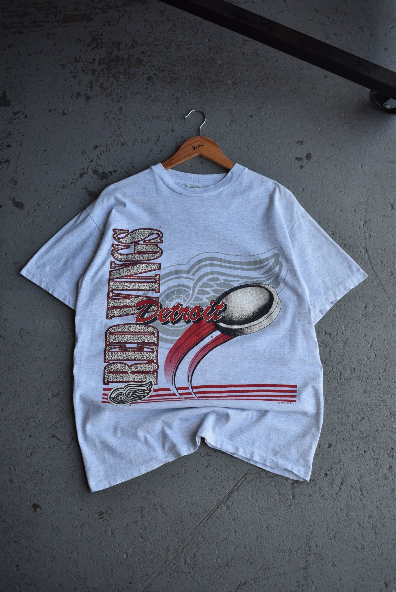 Vintage 1995 NHL Detroit Red Wings Tee (M) - Retrospective Store