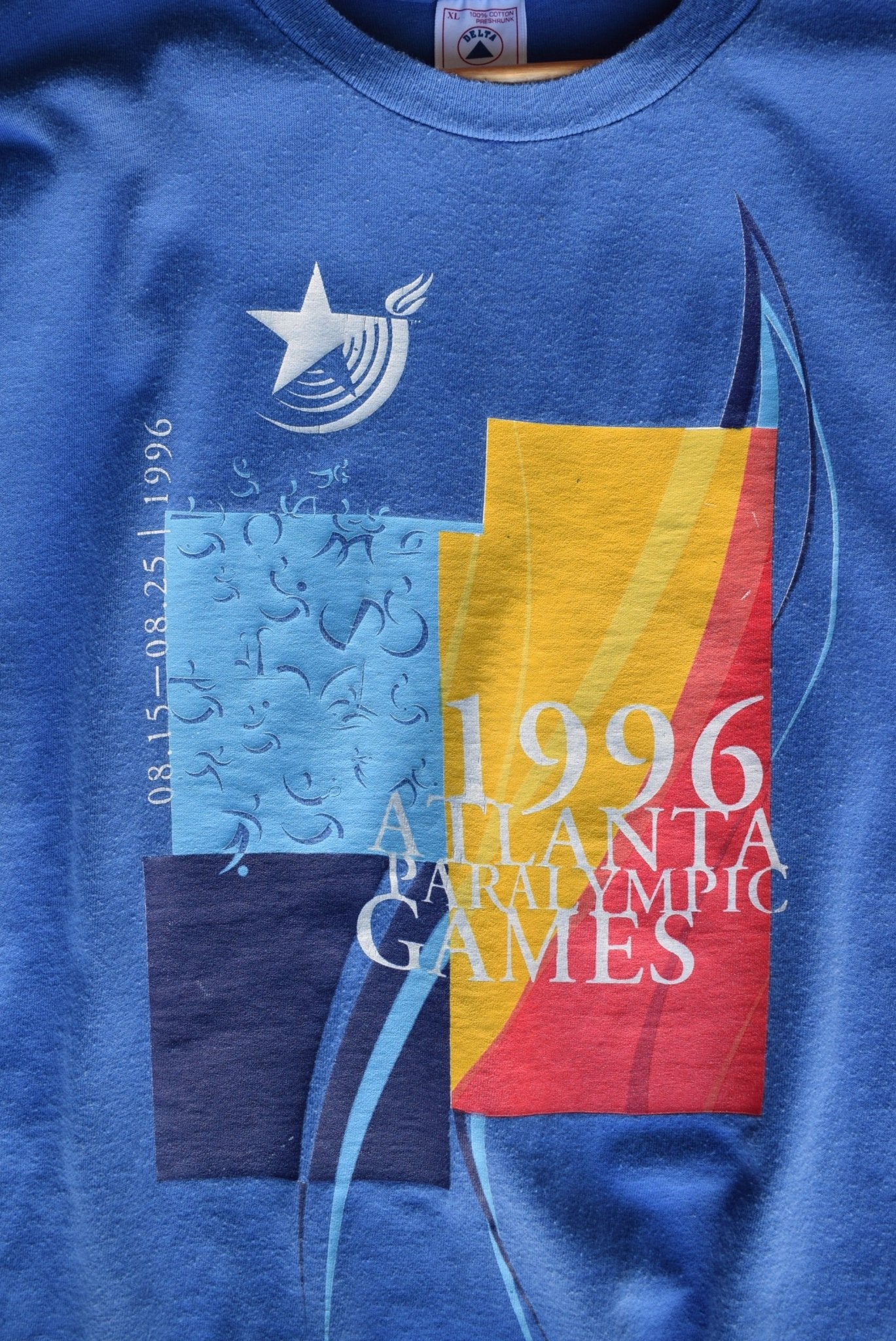 Vintage 1996 Atlanta Paralympic Games Event Staff Tee (XL) - Retrospective Store