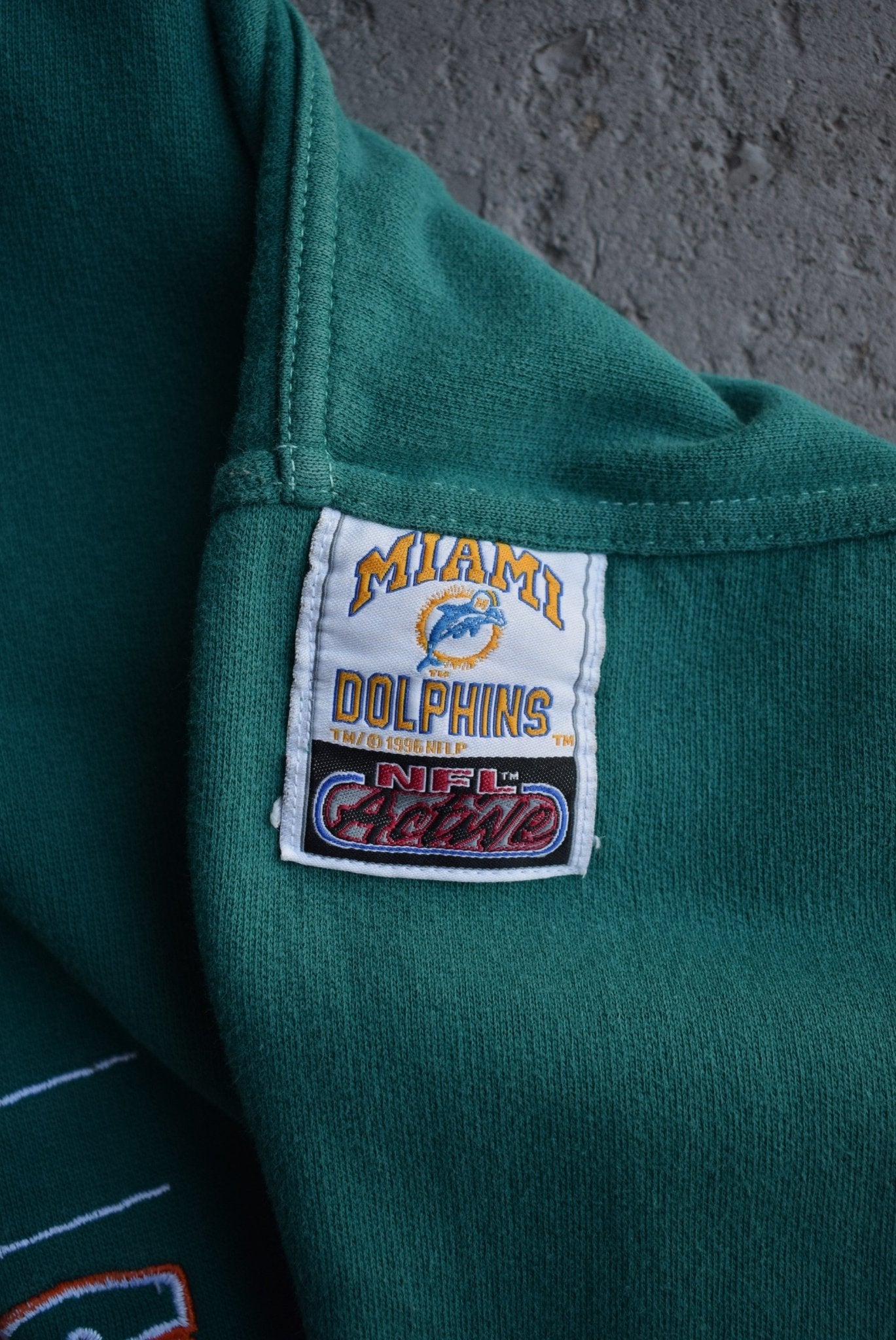 Vintage 1996 NFL Miami Dolphins Embroidered Crewneck (L) - Retrospective Store
