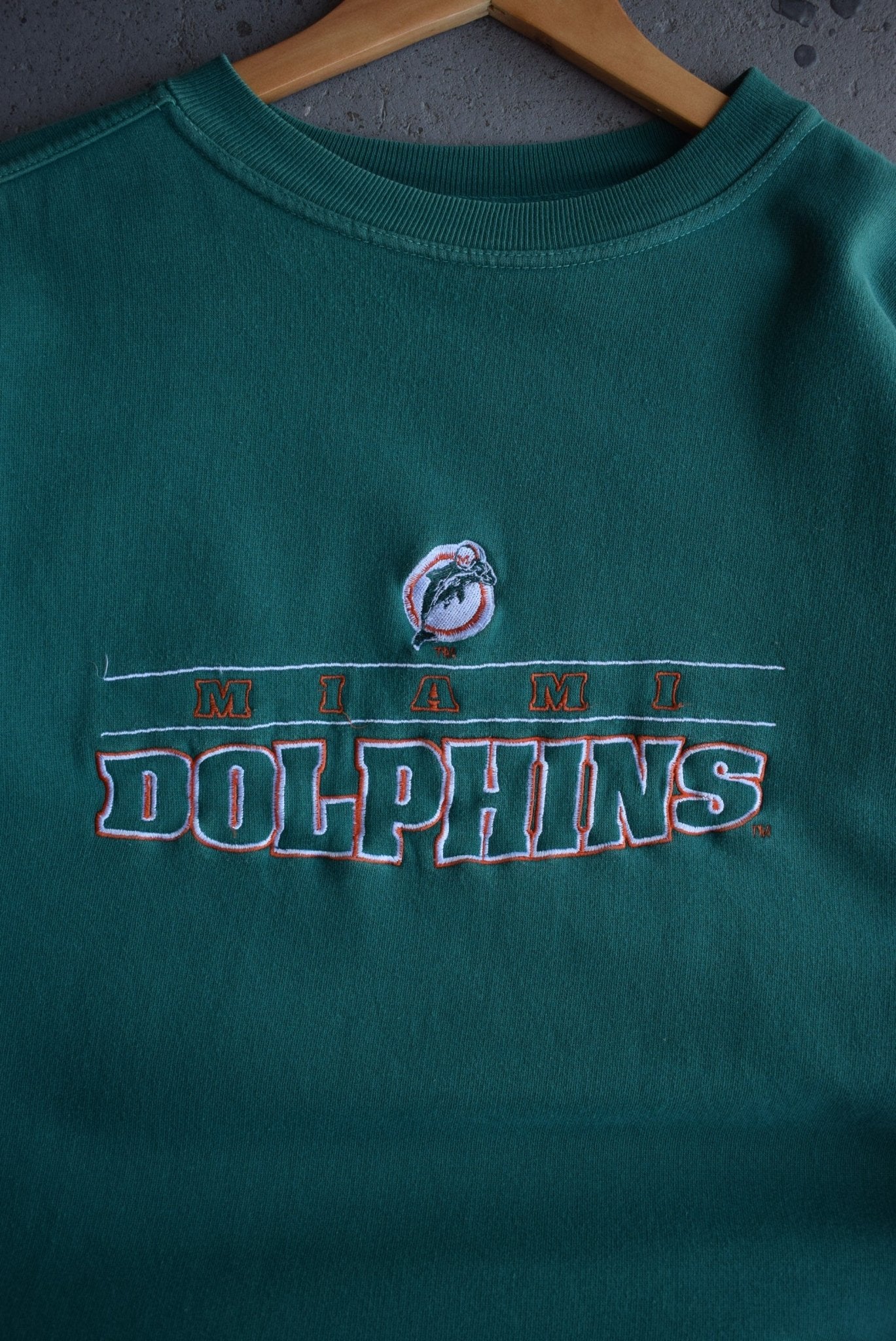Vintage 1996 NFL Miami Dolphins Embroidered Crewneck (L) - Retrospective Store
