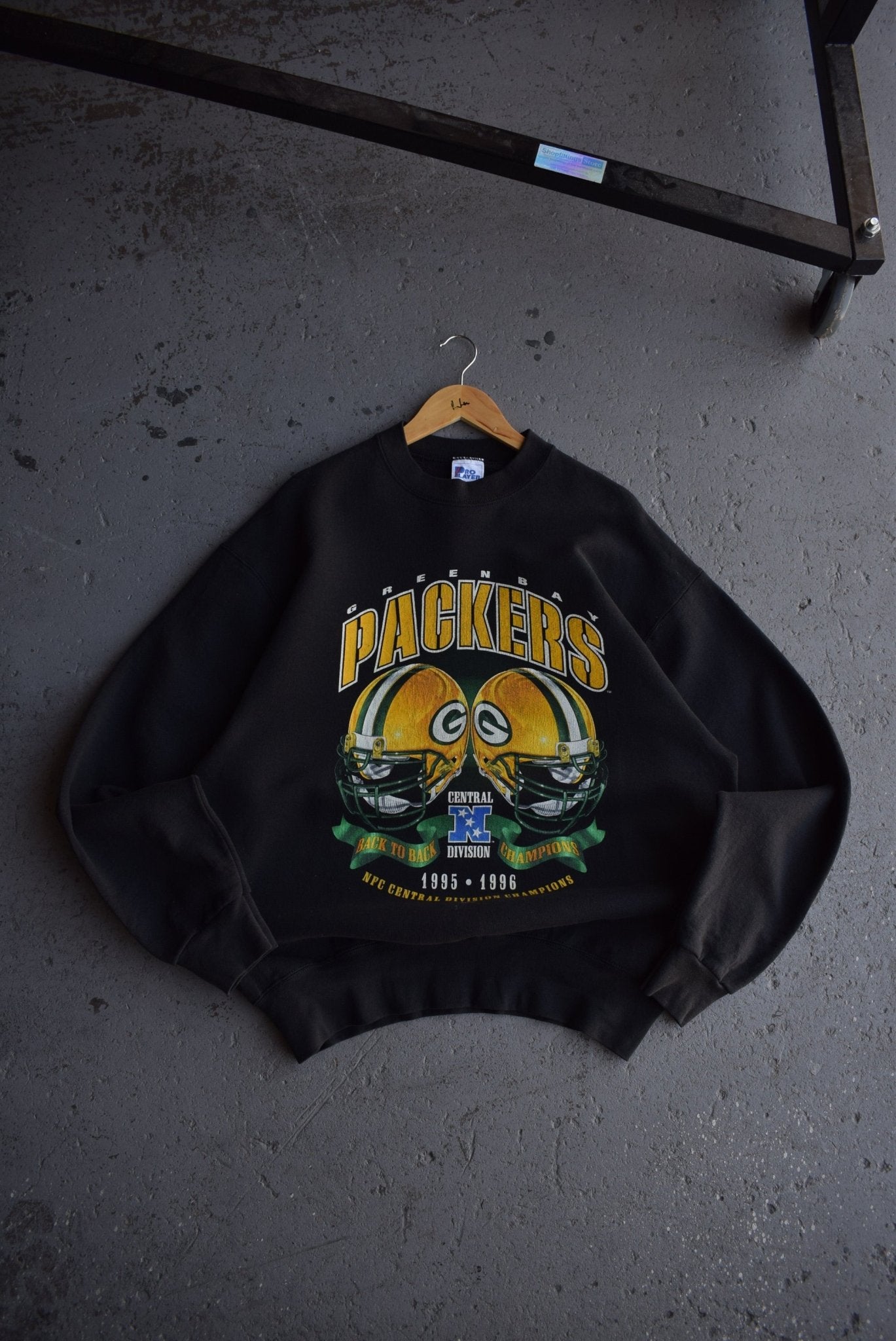Vintage 1996 Pro - Player x NFL Green Bay Packers Champions Crewneck (XL) - Retrospective Store