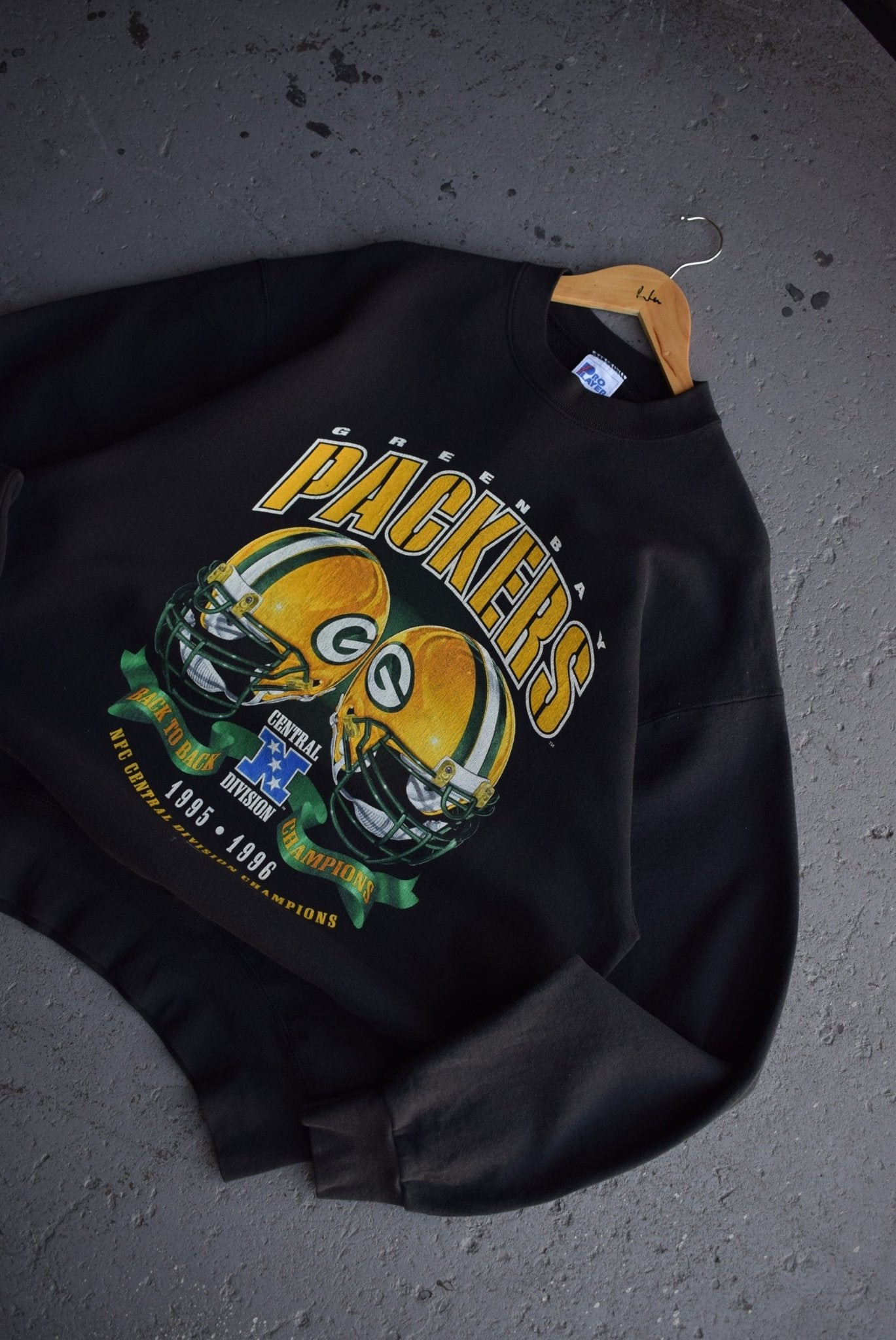 Vintage 1996 Pro - Player x NFL Green Bay Packers Champions Crewneck (XL) - Retrospective Store