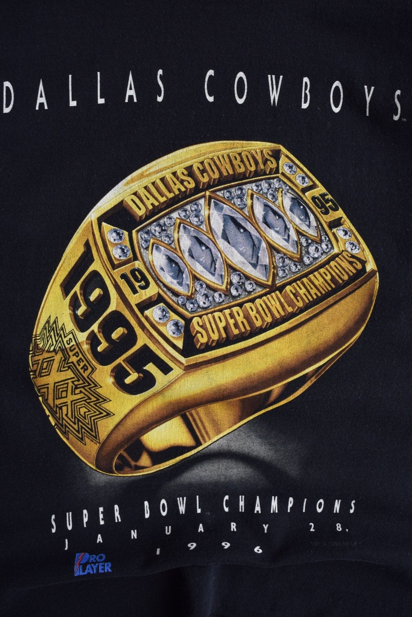 Vintage 1996 Salem x NFL Dallas Cowboys Superbowl Champions Ring Tee (M) - Retrospective Store