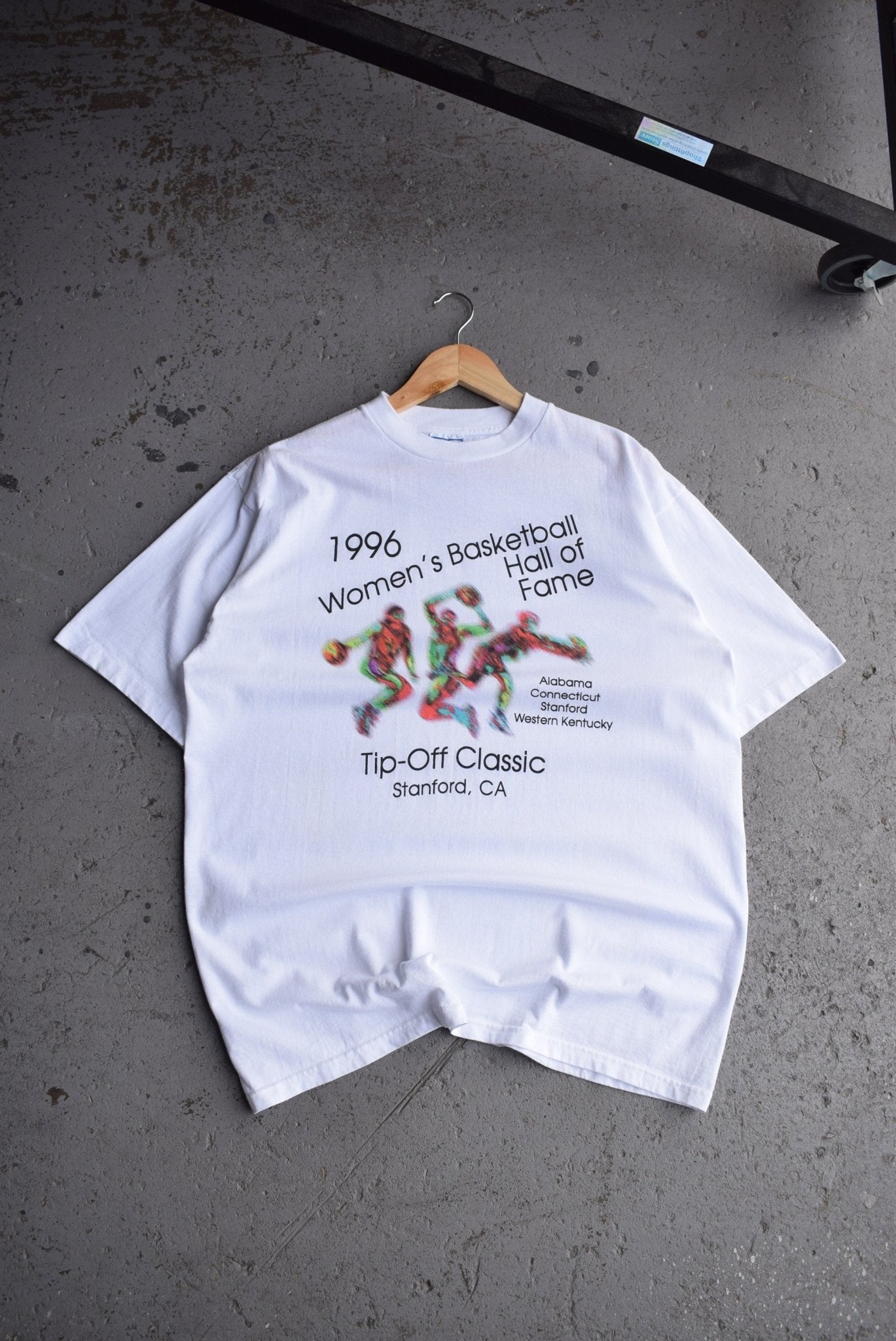 Vintage 1996 Women's Basketball Hall Of Fame Tee (XL) - Retrospective Store