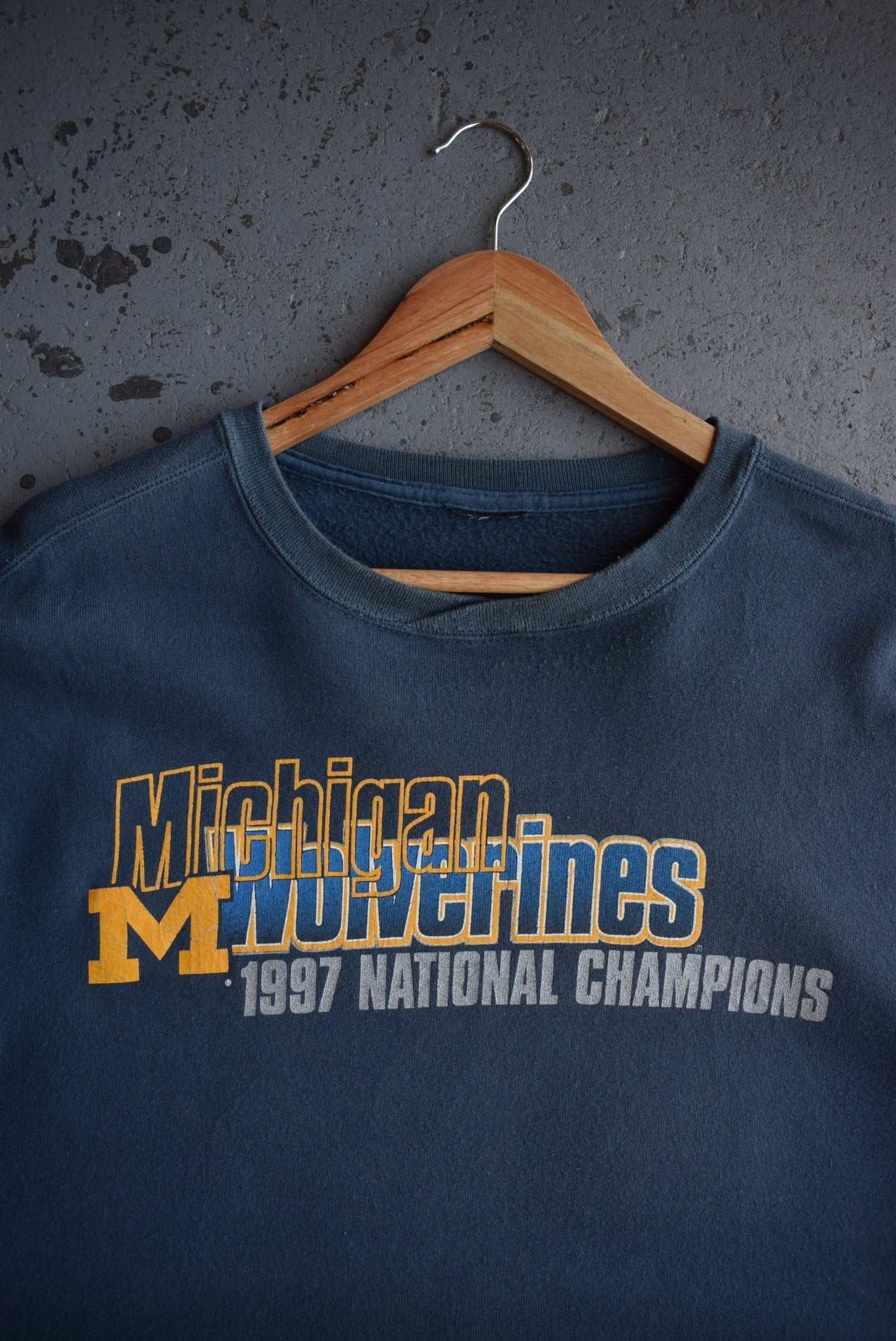 Vintage 1997 Starter x University of Michigan National Champions Crewneck (XL) - Retrospective Store