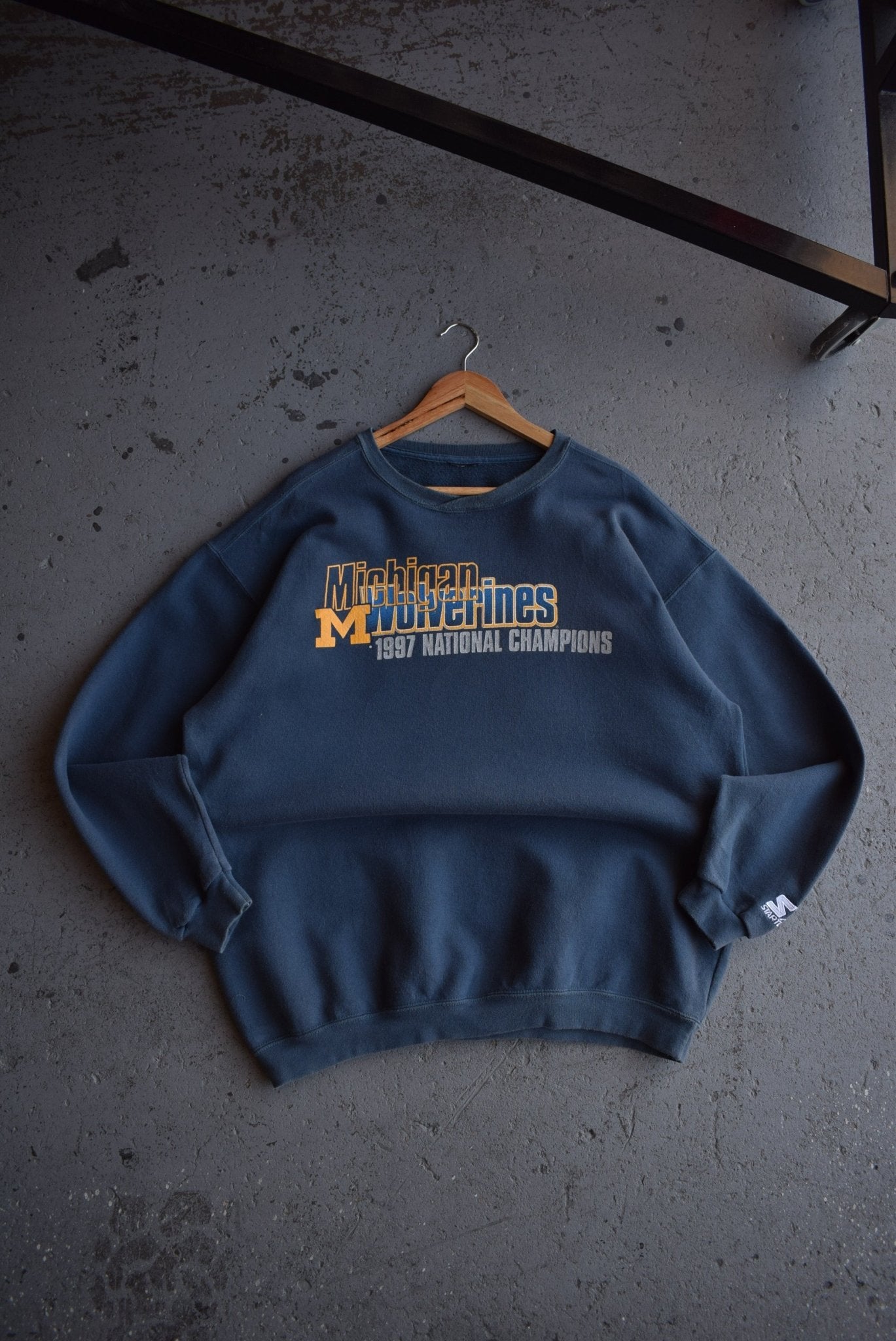 Vintage 1997 Starter x University of Michigan National Champions Crewneck (XL) - Retrospective Store