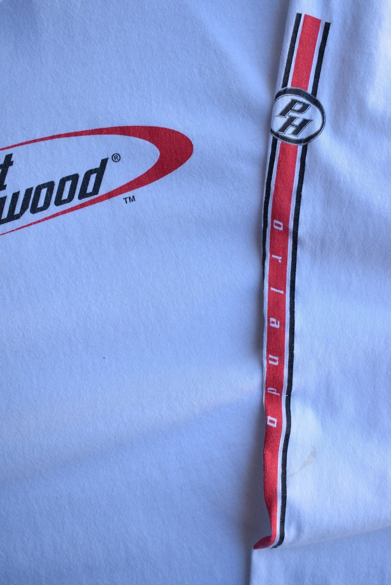 Vintage 1998 Planet Hollywood Spellout Long Sleeve Tee (M) - Retrospective Store