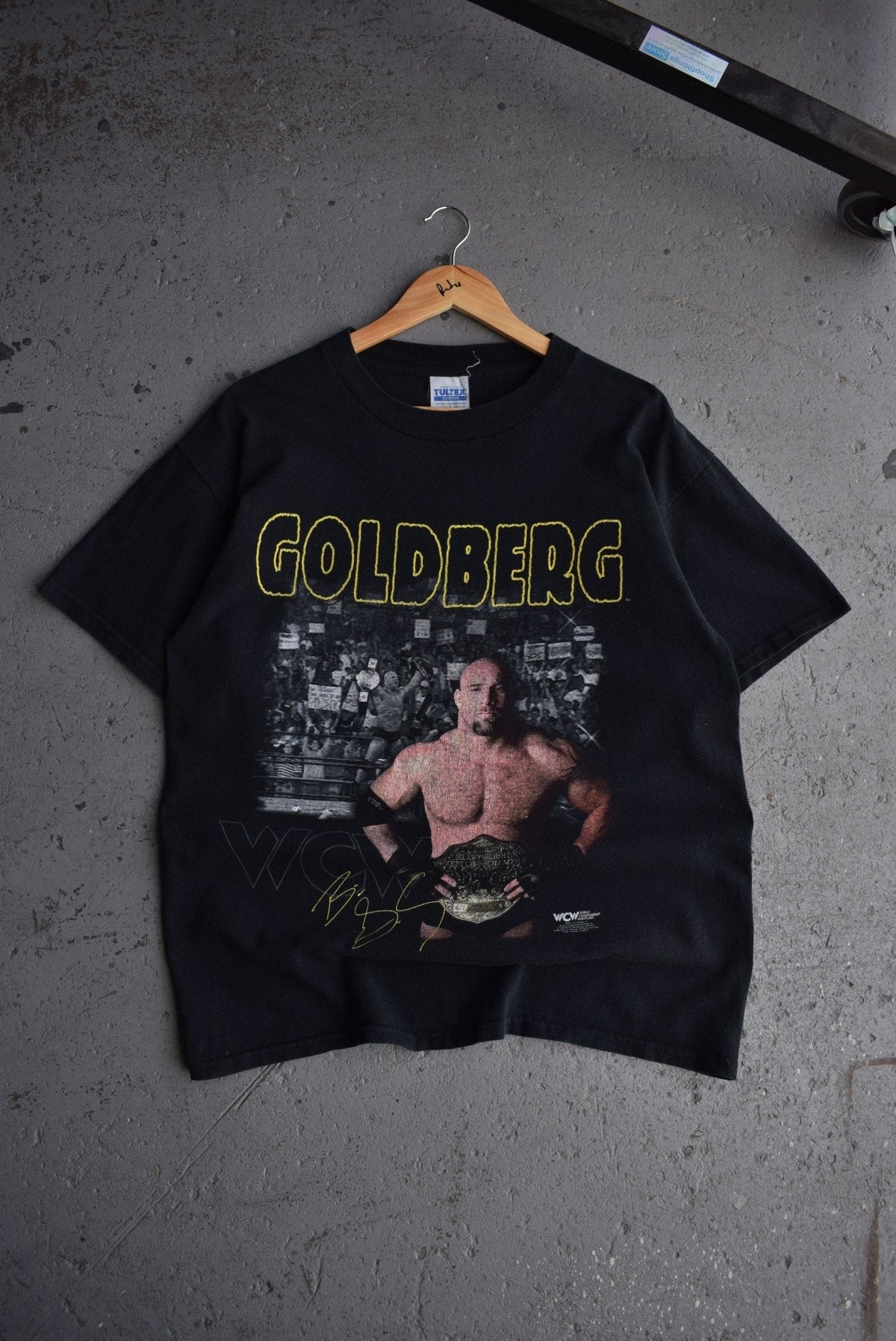 Vintage 1998 WCW Bill Goldberg Wrestling Tee (L) - Retrospective Store
