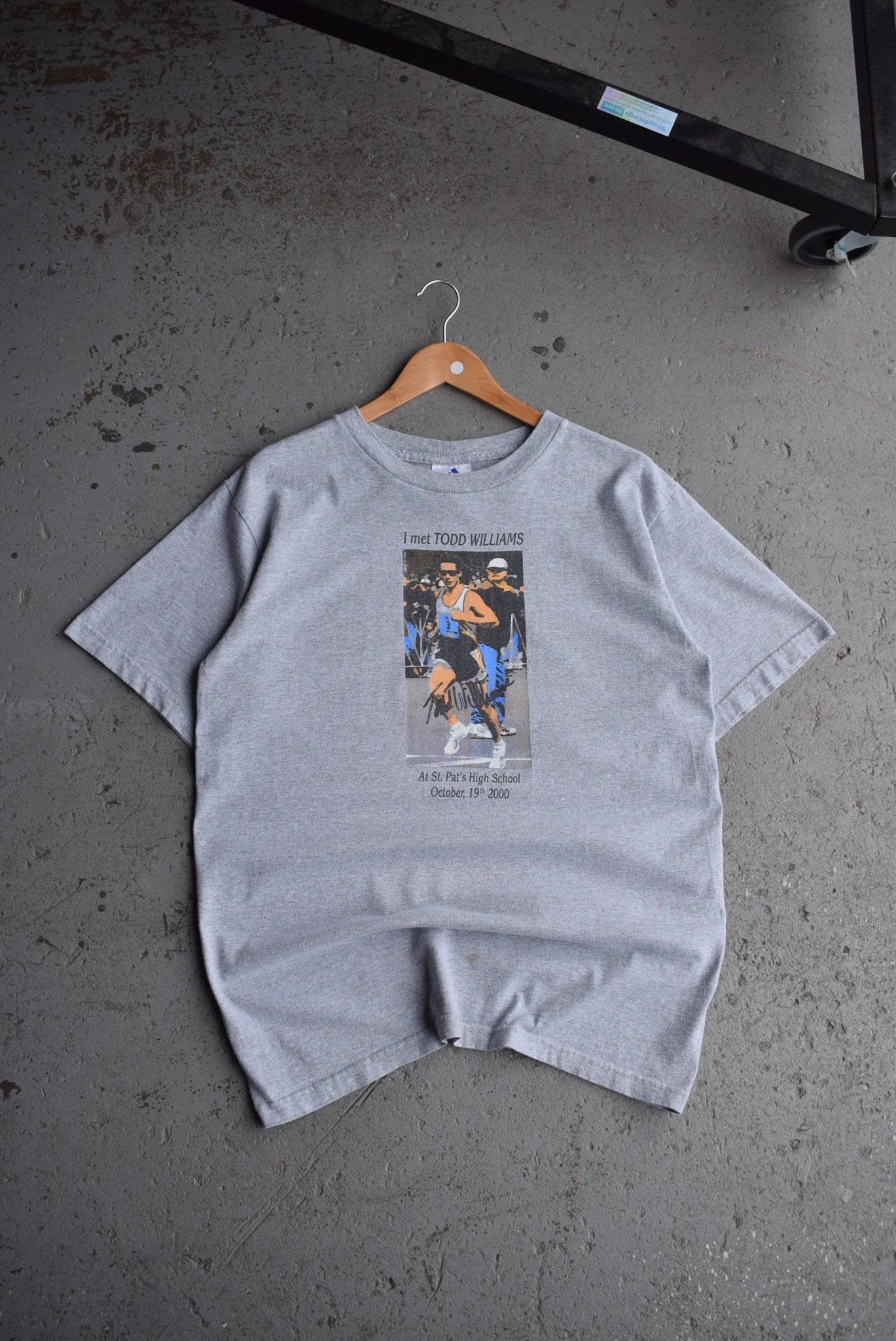Vintage 2000 Adidas 'I Met Todd Williams' Marathon Tee (L) - Retrospective Store