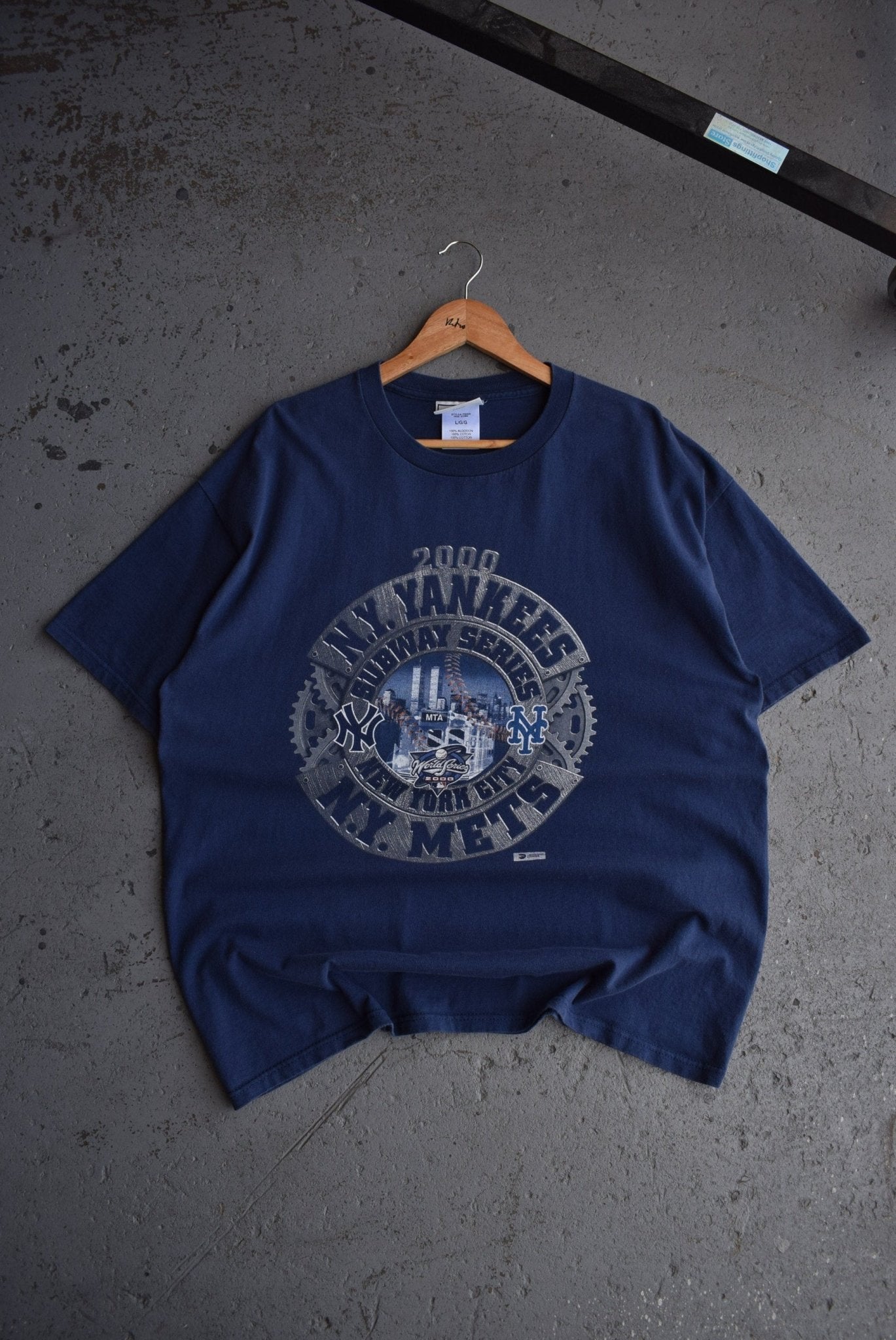 Vintage 2000 Puma x MLB New York Yankees Subway Series Tee (XL) - Retrospective Store