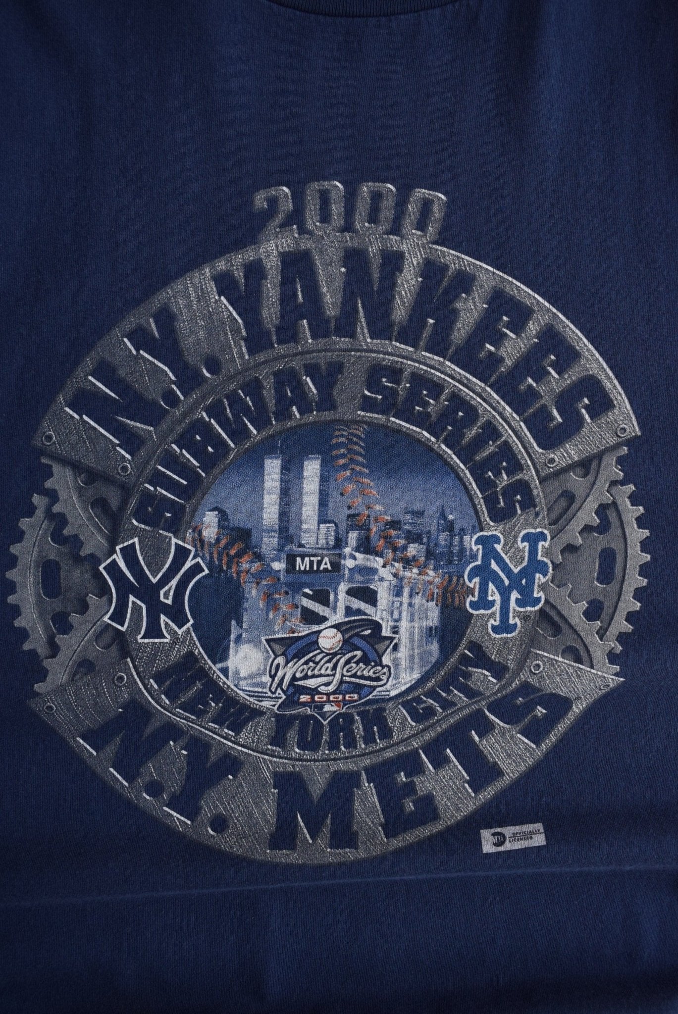 Vintage 2000 Puma x MLB New York Yankees Subway Series Tee (XL) - Retrospective Store