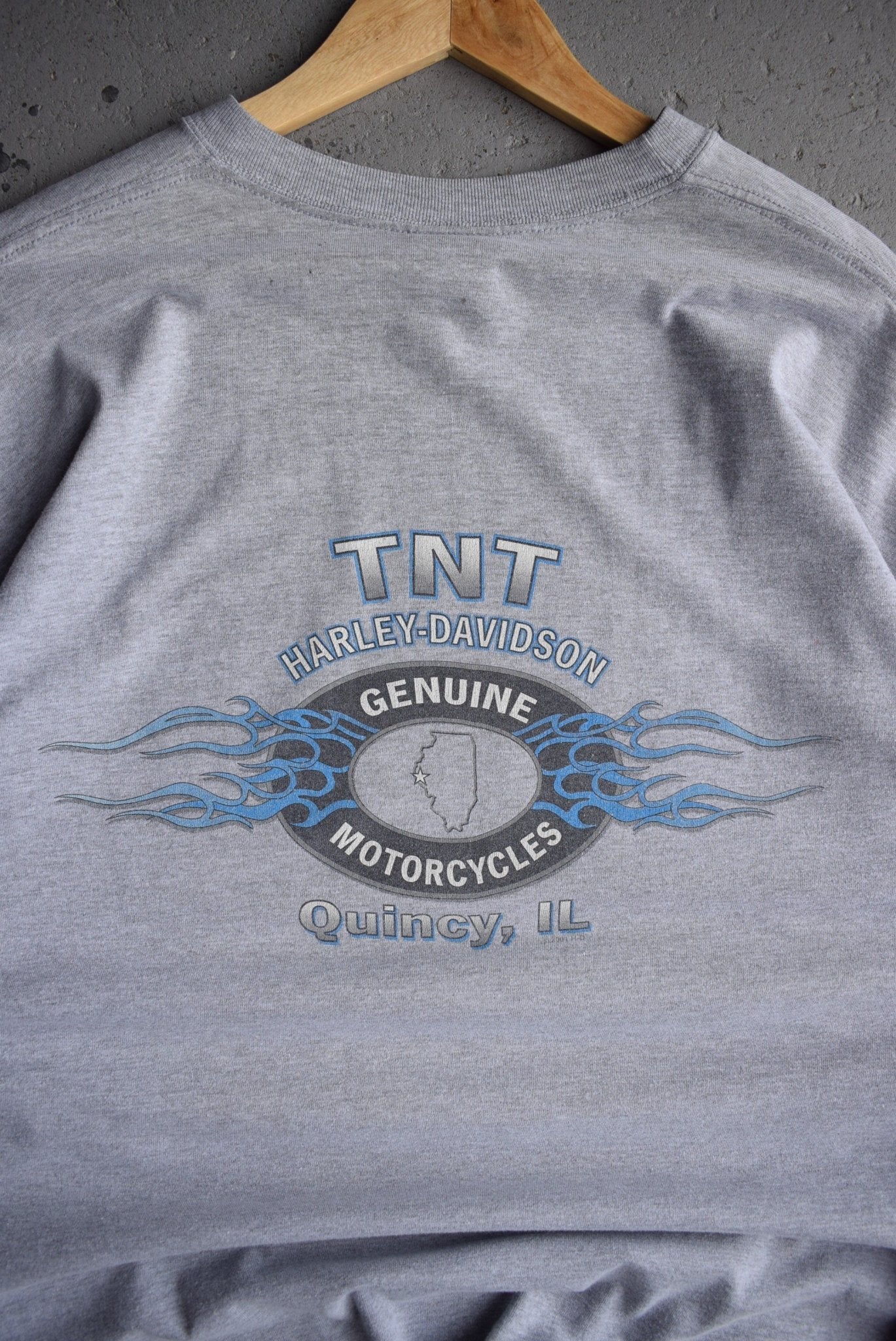 Vintage 2002 Harley Davidson Motorcycles Long Sleeve Tee (XL) - Retrospective Store