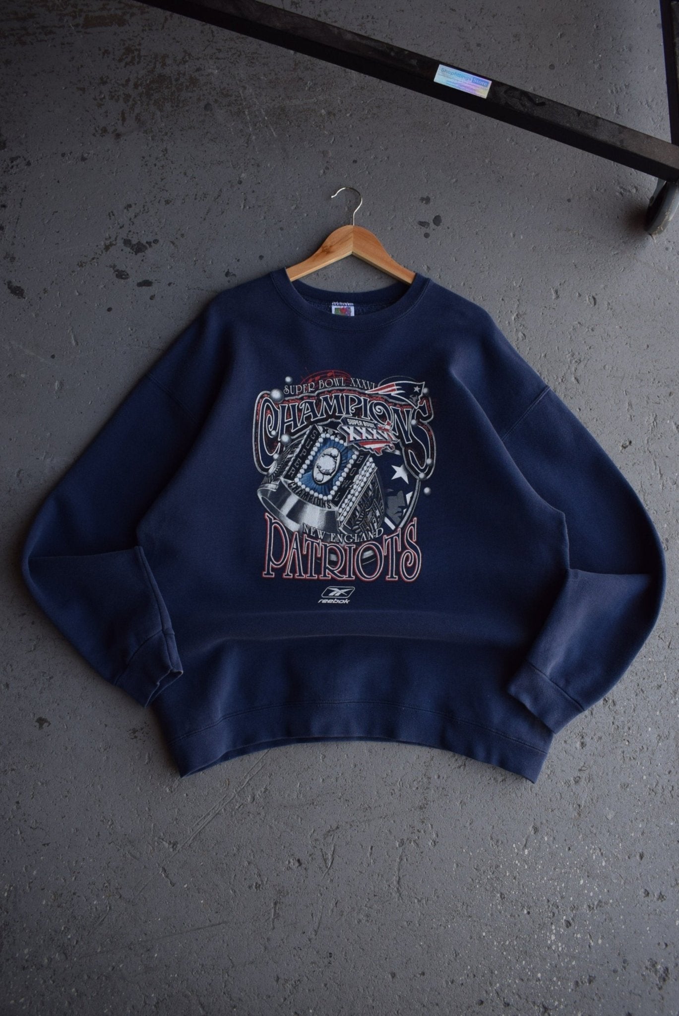 Vintage 2002 Reebok x NFL New England Patriots Champions Crewneck (XL) - Retrospective Store